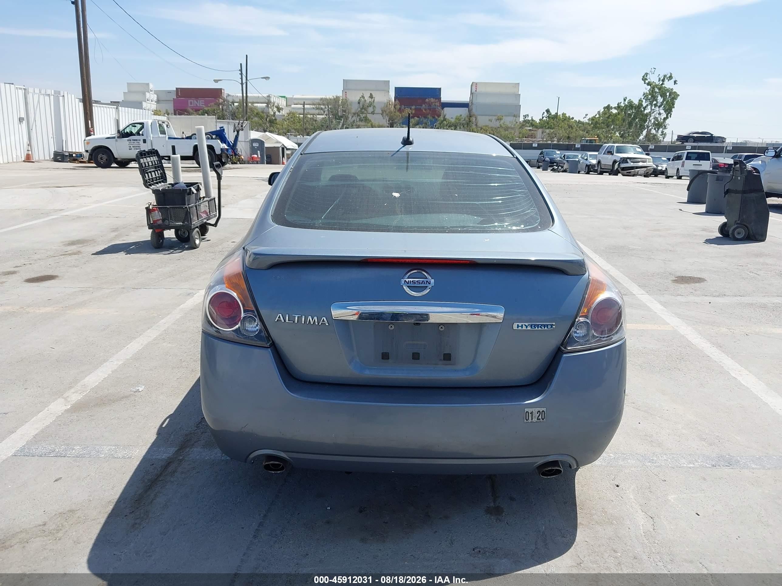 2011 Nissan Altima Hybrid   Light Blue vin: 1N4CL2AP2BC185476