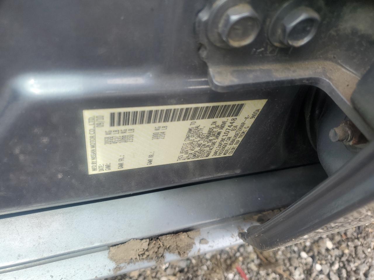 2011 Nissan Altima Hybrid Blue vin: 1N4CL2AP3BC107448
