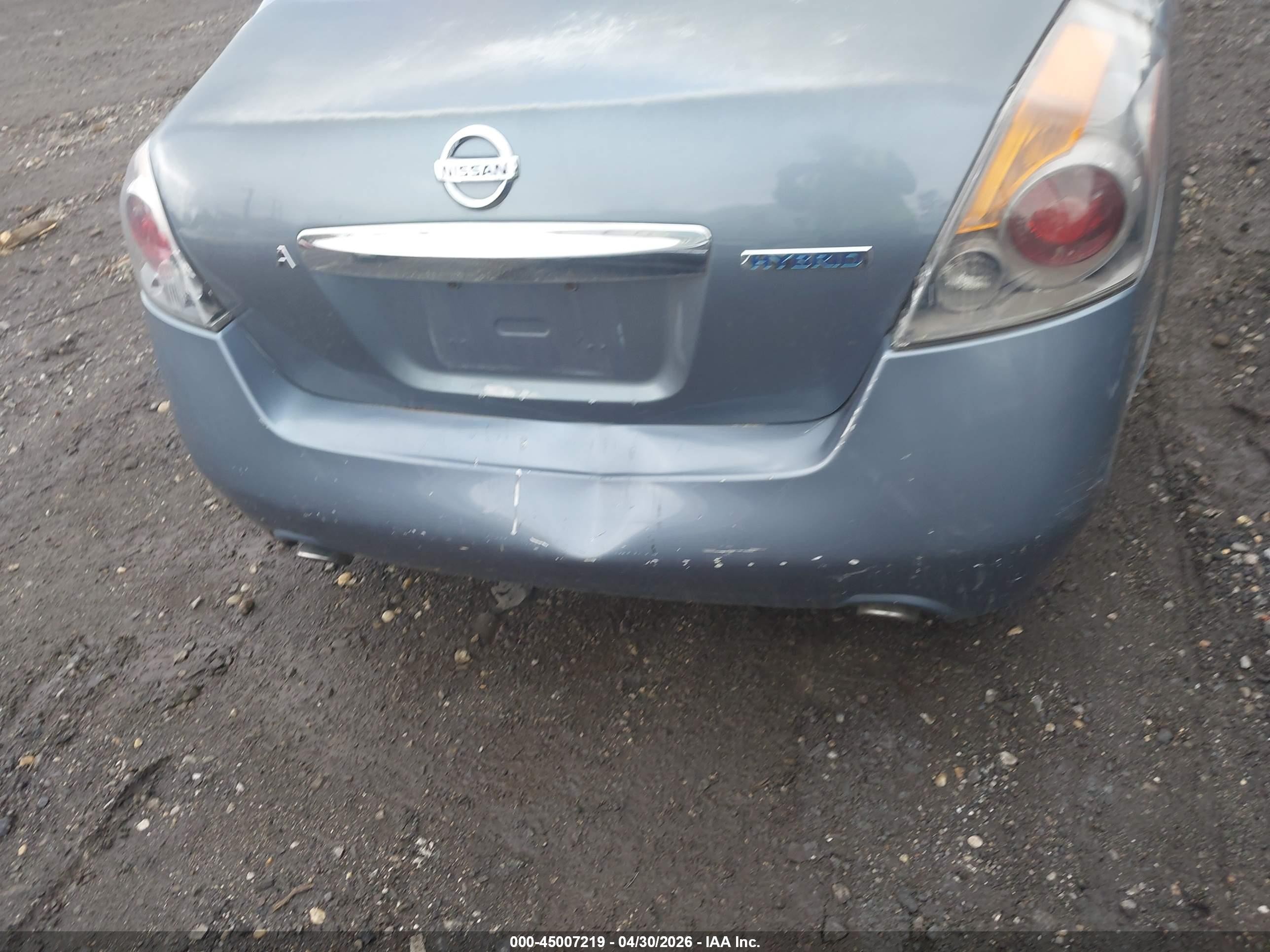 2011 Nissan Altima Hybrid   Blue vin: 1N4CL2AP4BC133282