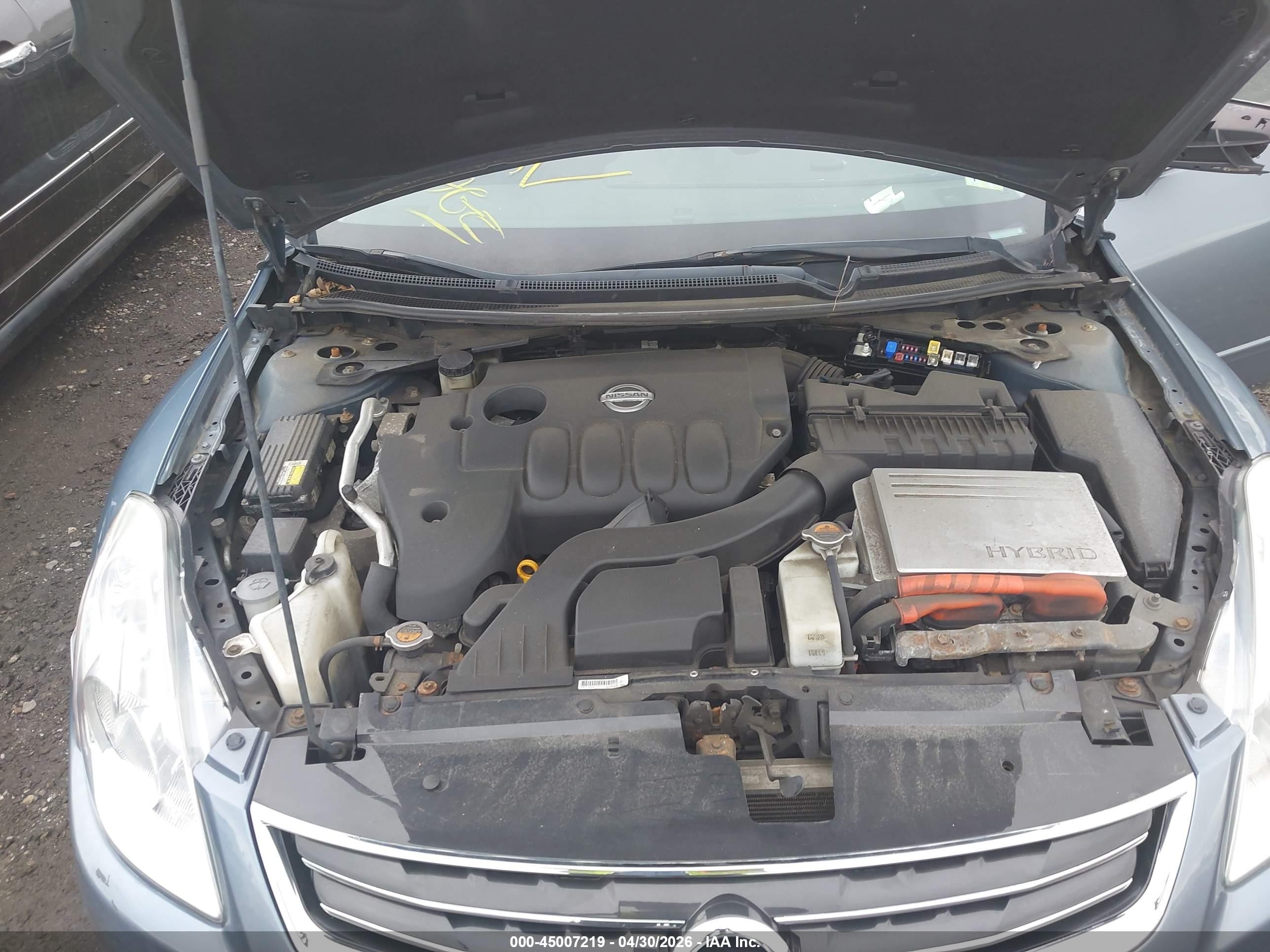 2011 Nissan Altima Hybrid   Blue vin: 1N4CL2AP4BC133282