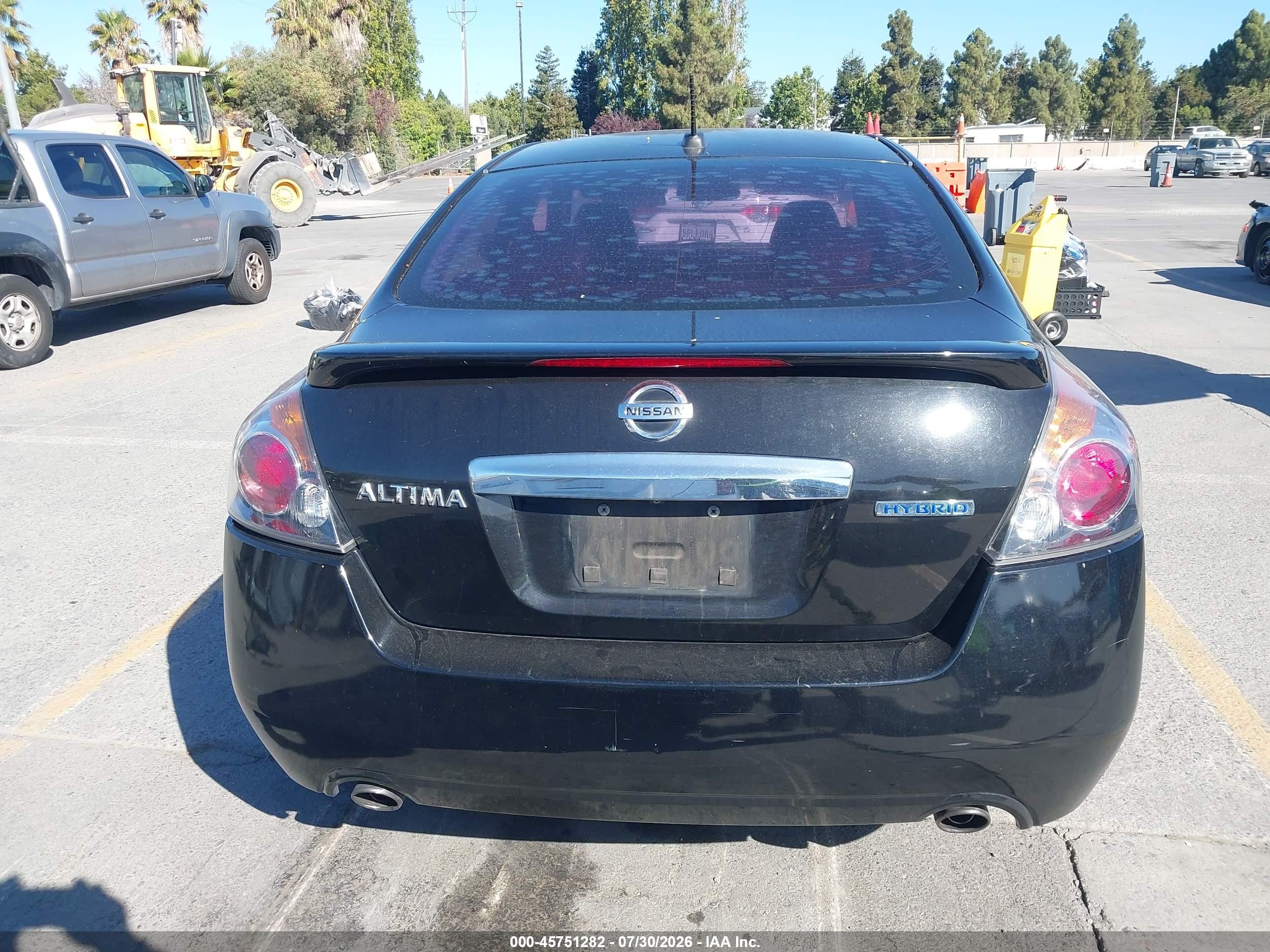 2011 Nissan Altima Hybrid   Black vin: 1N4CL2AP4BC185544