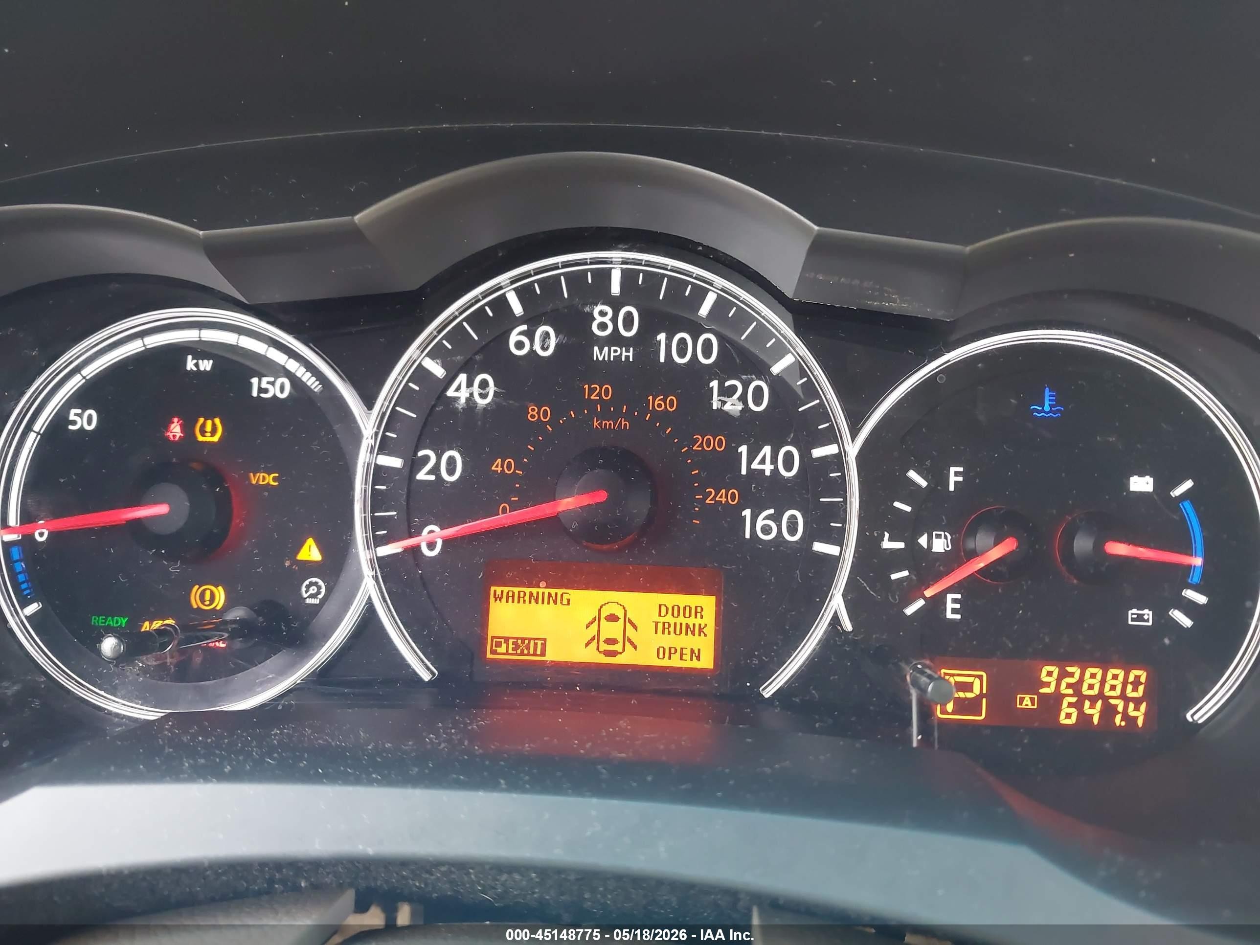 2010 Nissan Altima Hybrid   White vin: 1N4CL2AP5AC189973