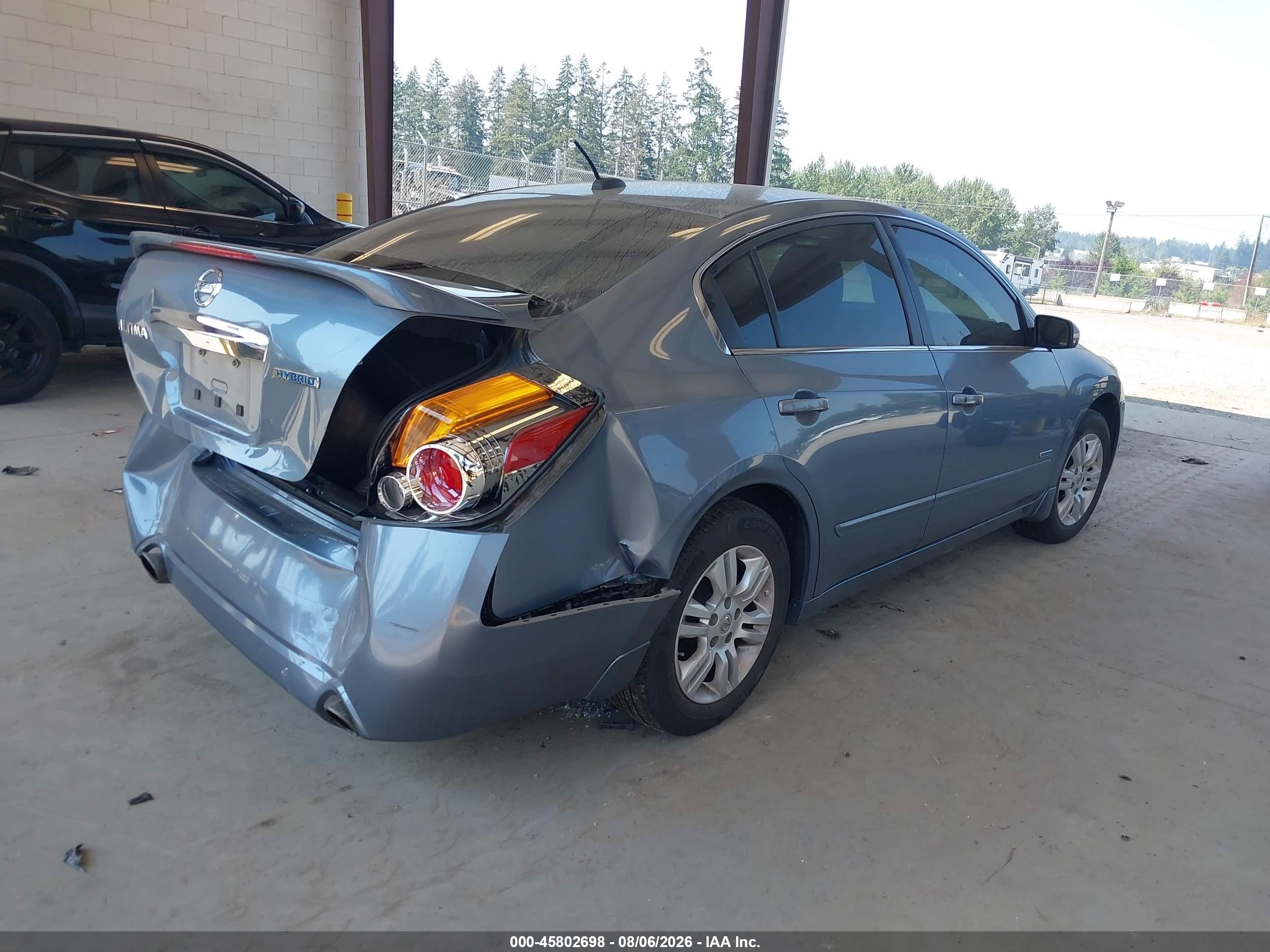 2011 Nissan Altima Hybrid   Blue vin: 1N4CL2AP5BC116362