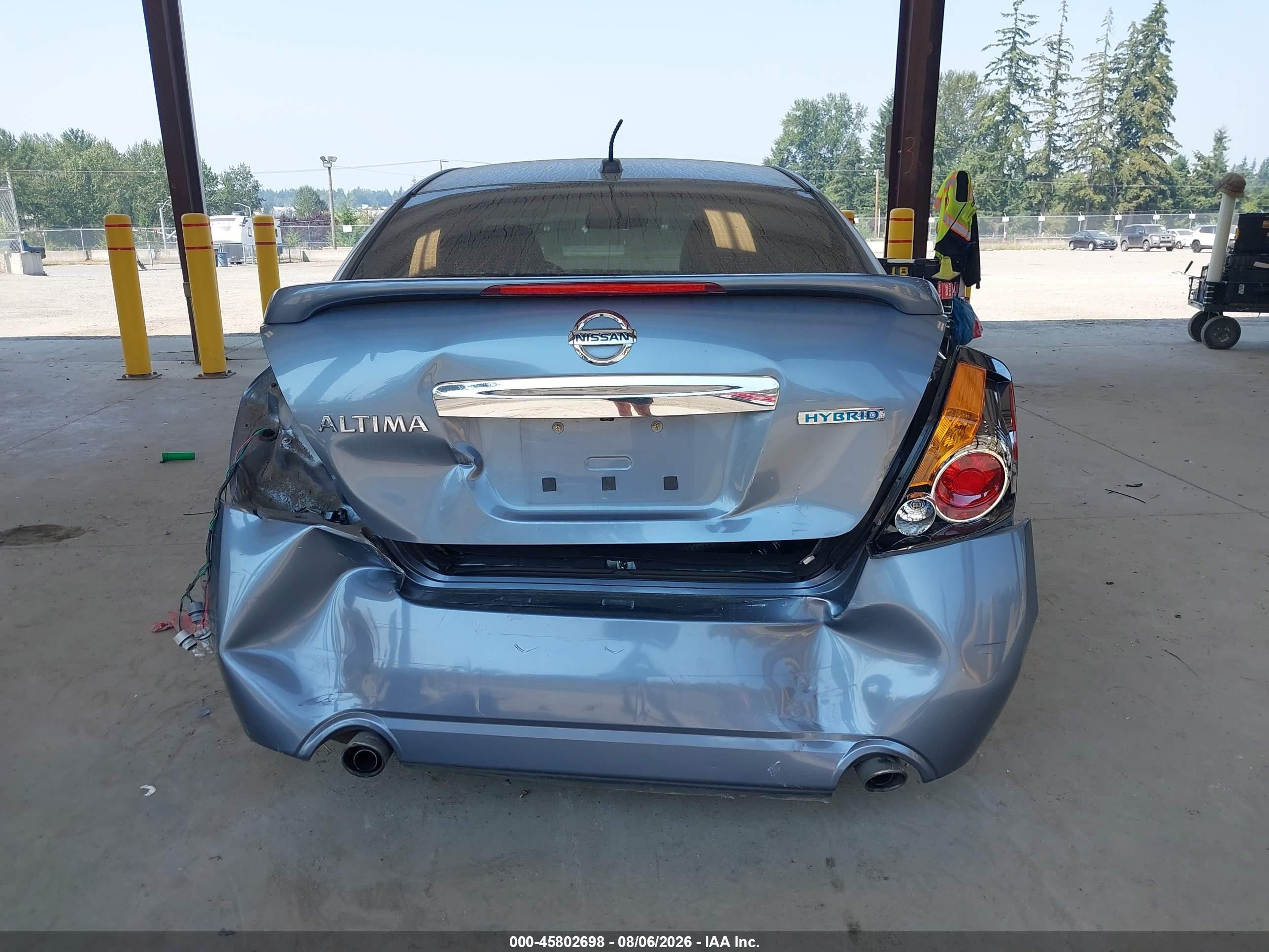 2011 Nissan Altima Hybrid   Blue vin: 1N4CL2AP5BC116362