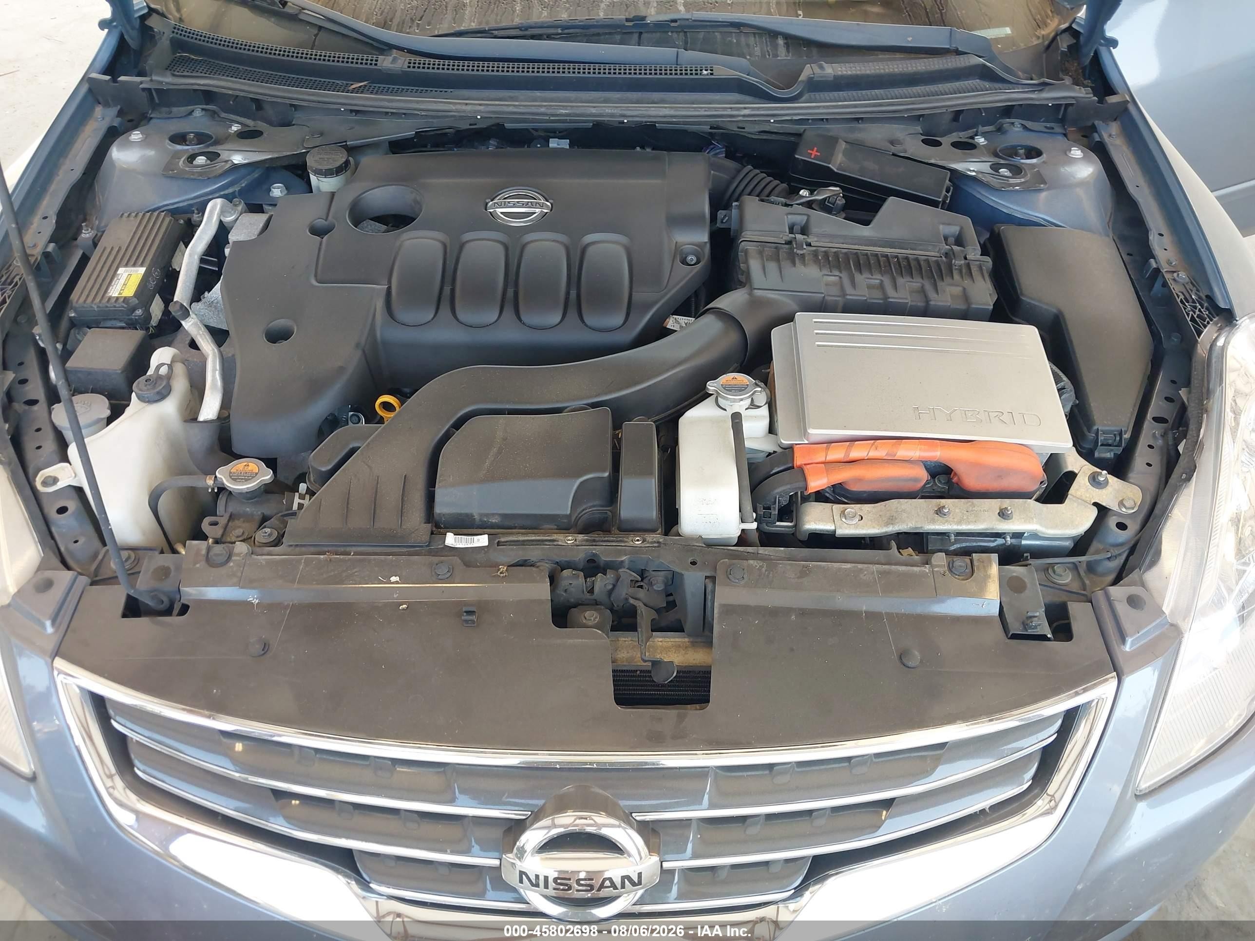 2011 Nissan Altima Hybrid   Blue vin: 1N4CL2AP5BC116362