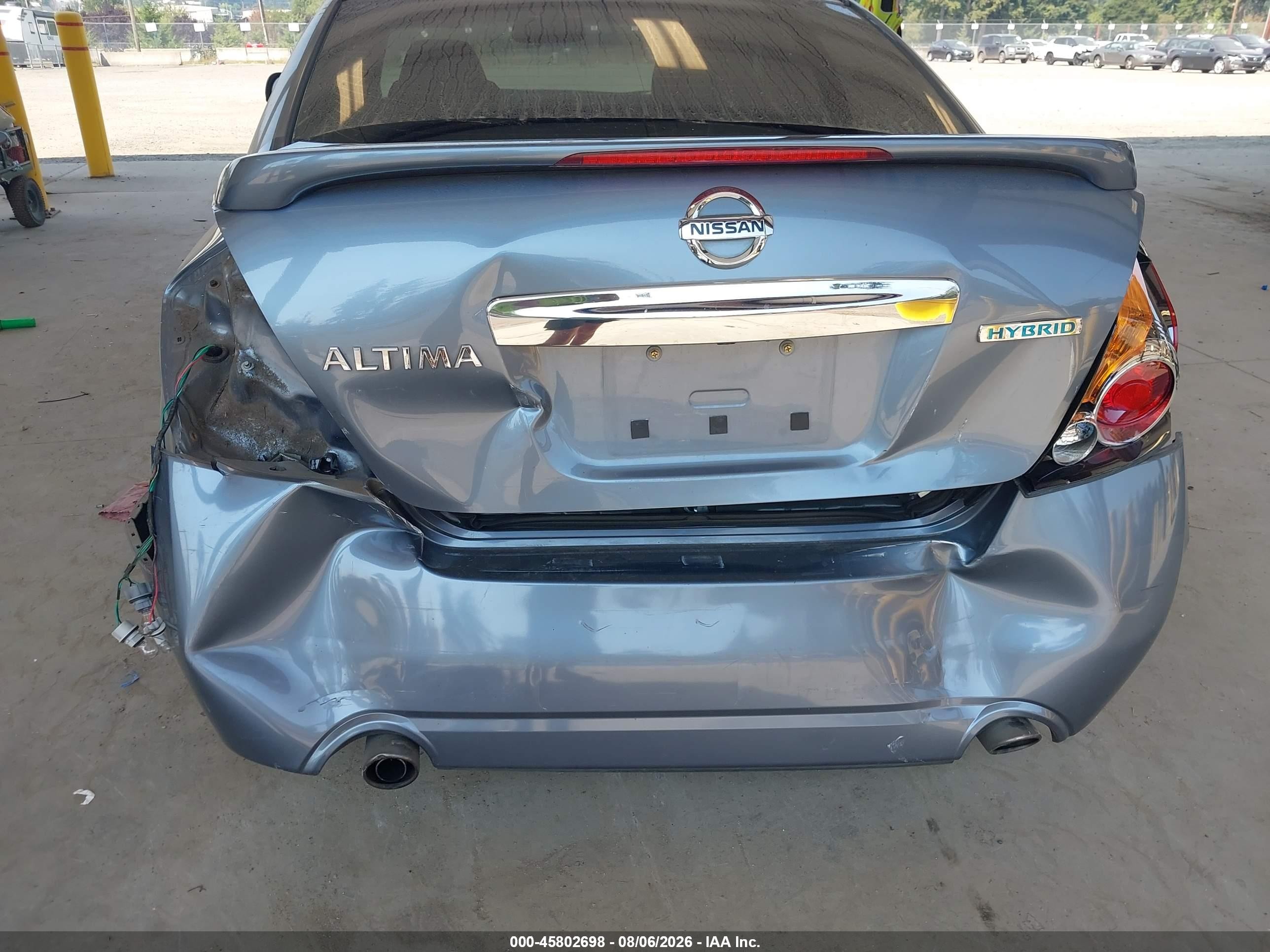 2011 Nissan Altima Hybrid   Blue vin: 1N4CL2AP5BC116362