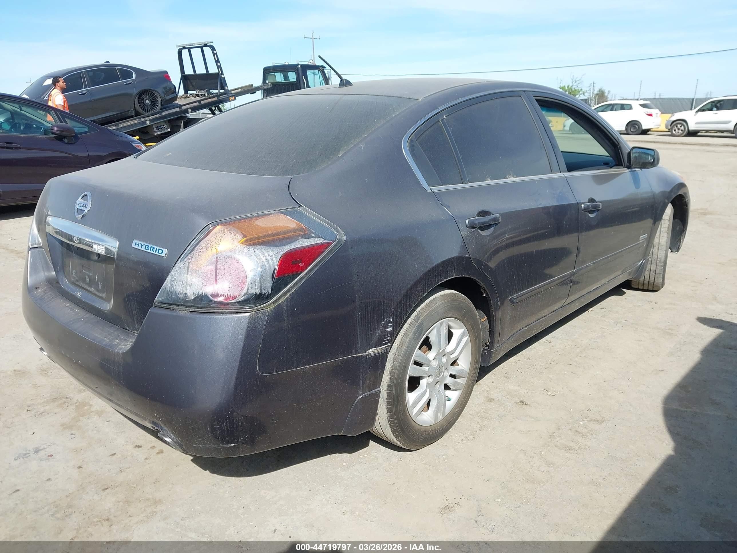 2011 Nissan Altima Hybrid   Gray vin: 1N4CL2AP6BC180927