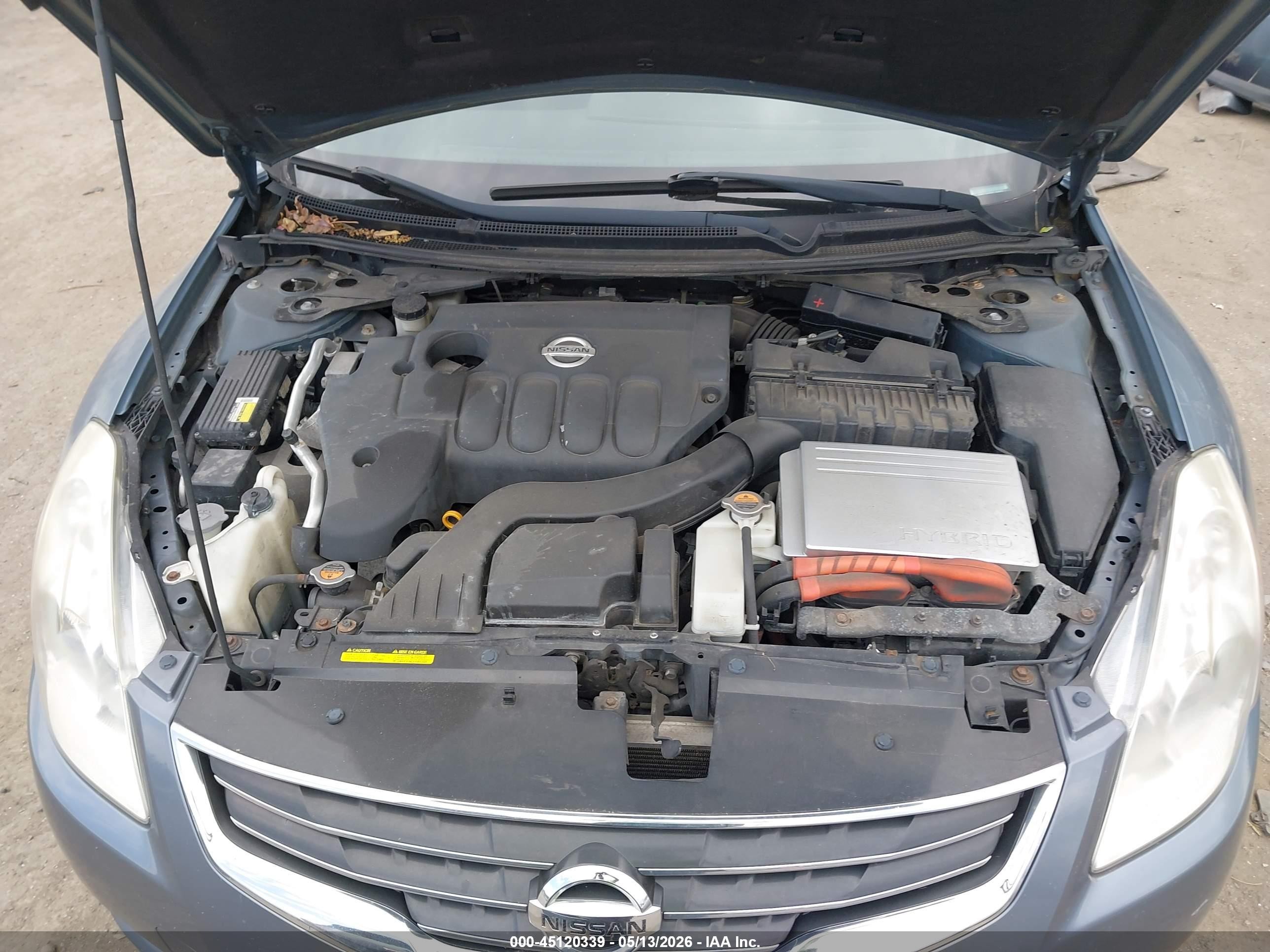 2011 Nissan Altima Hybrid   Light Blue vin: 1N4CL2AP6BC184962