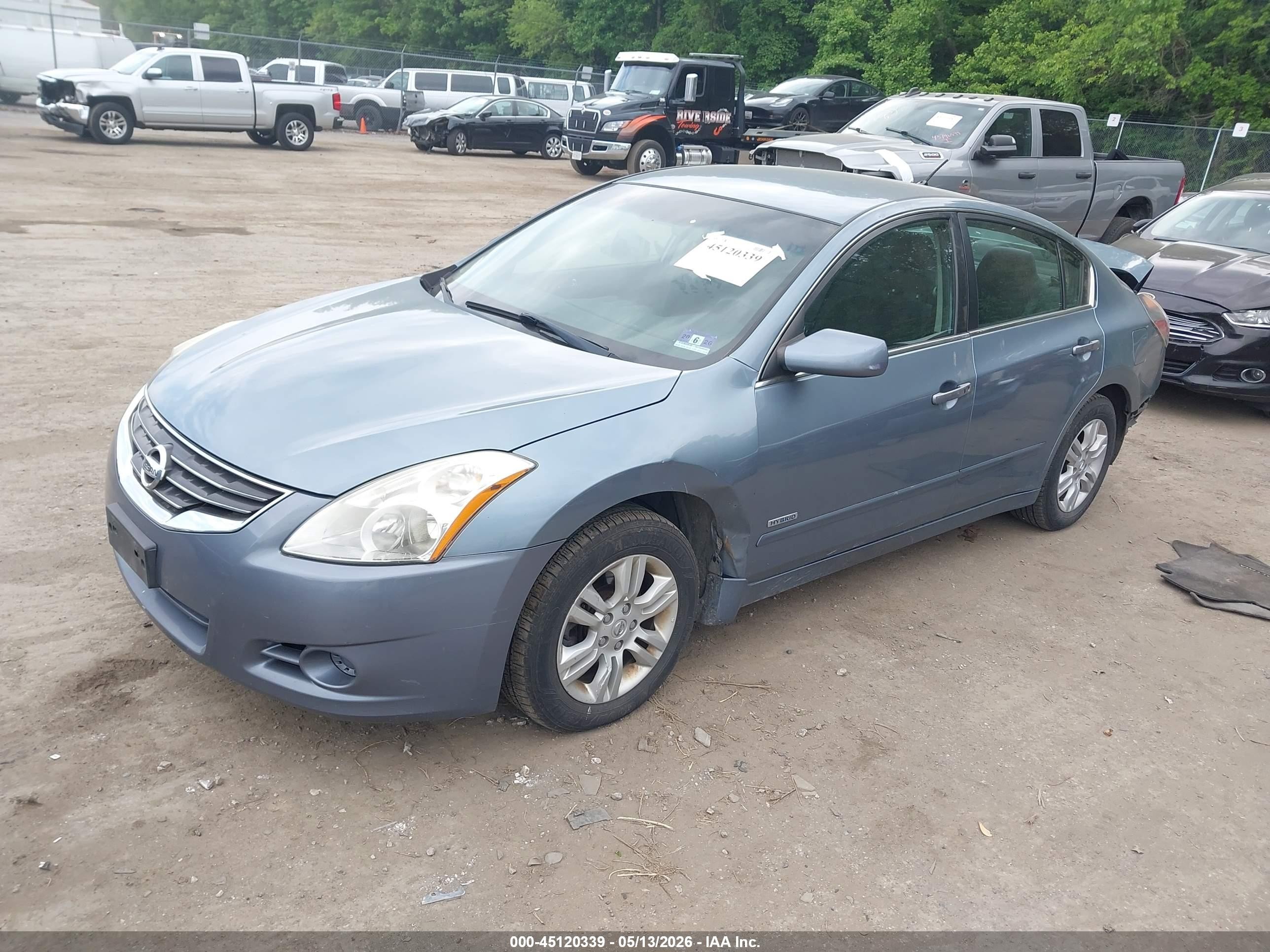 2011 Nissan Altima Hybrid   Light Blue vin: 1N4CL2AP6BC184962