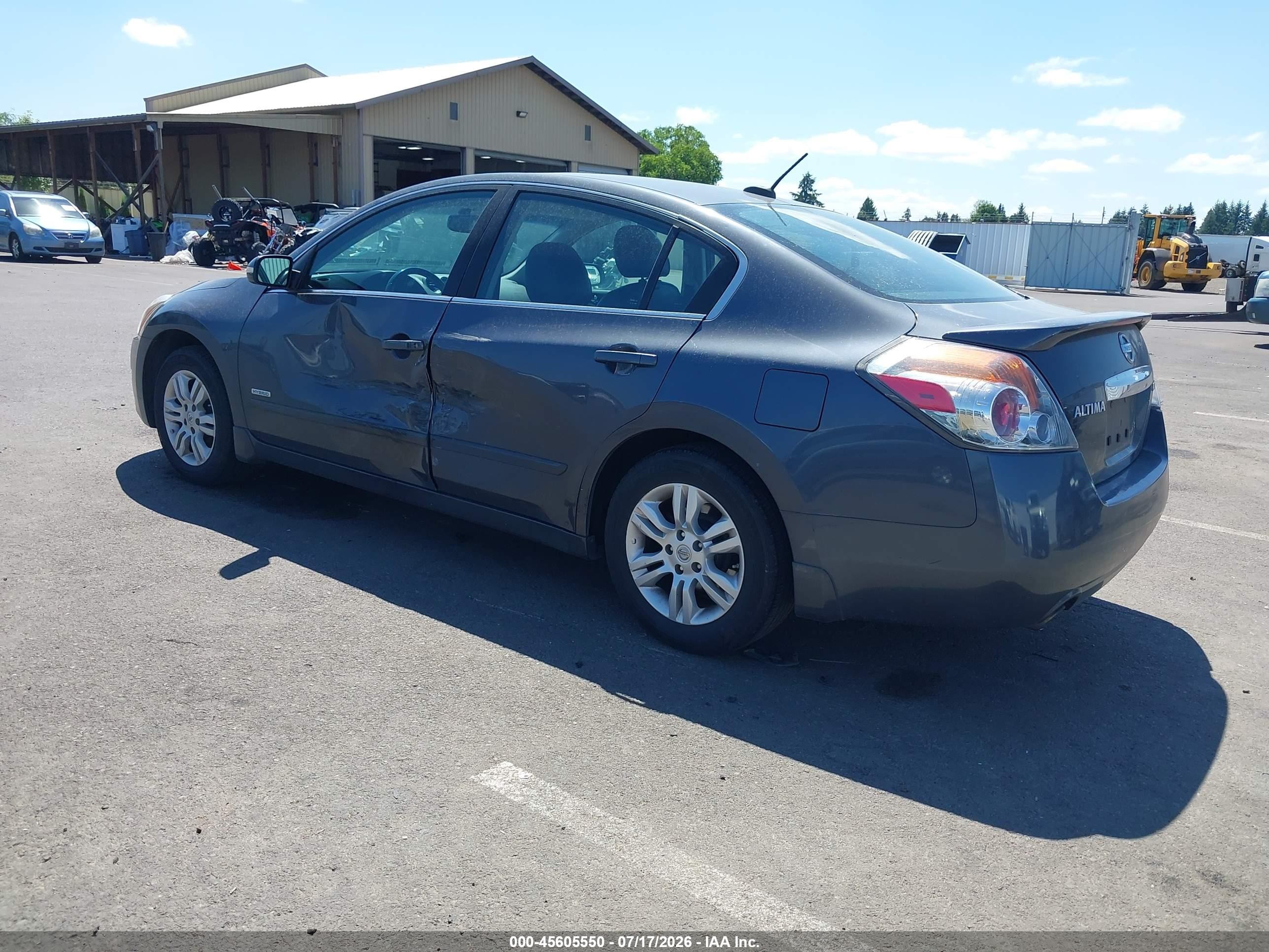 2010 Nissan Altima Hybrid   Gray vin: 1N4CL2AP7AC157901