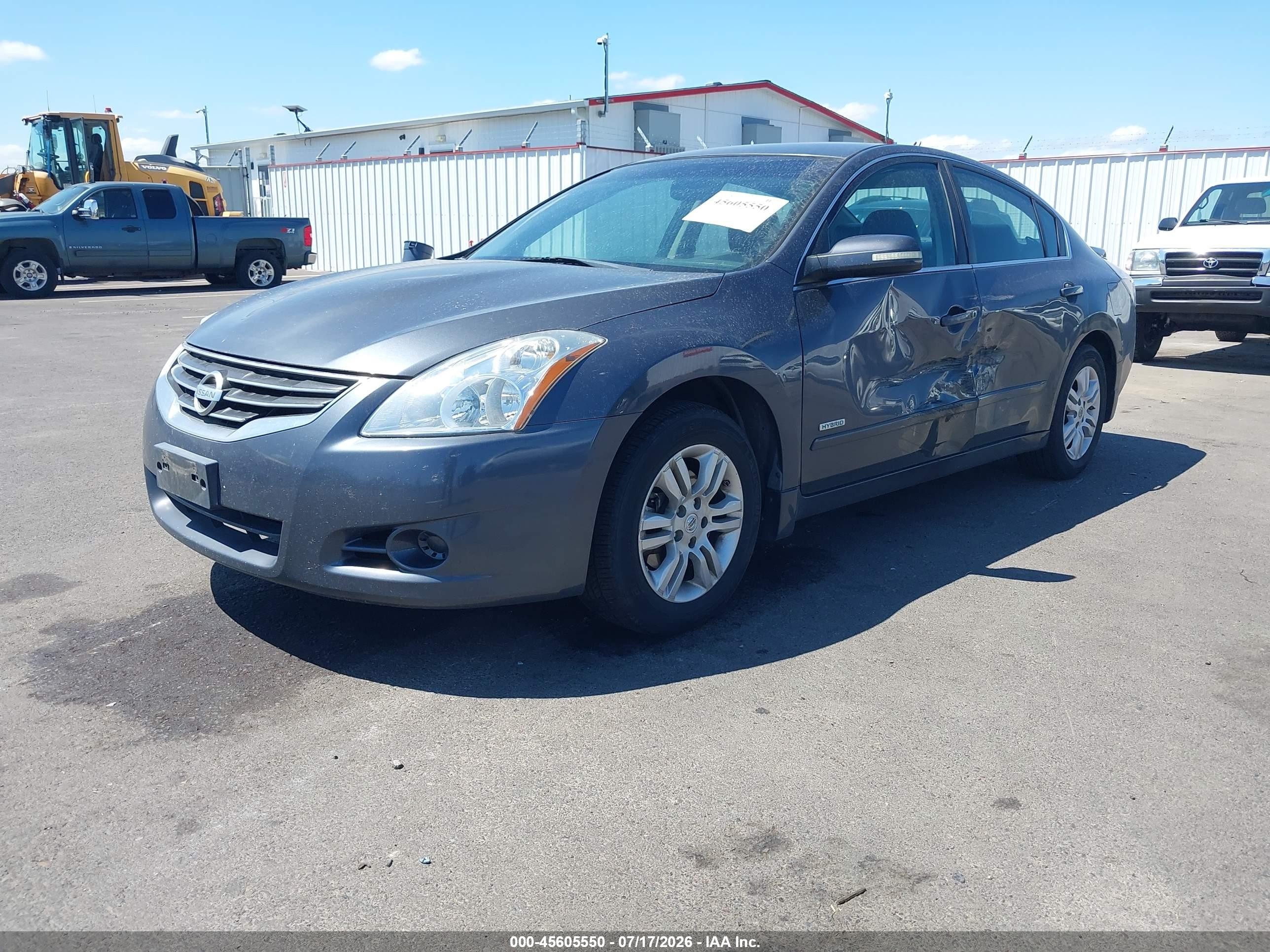 2010 Nissan Altima Hybrid   Gray vin: 1N4CL2AP7AC157901