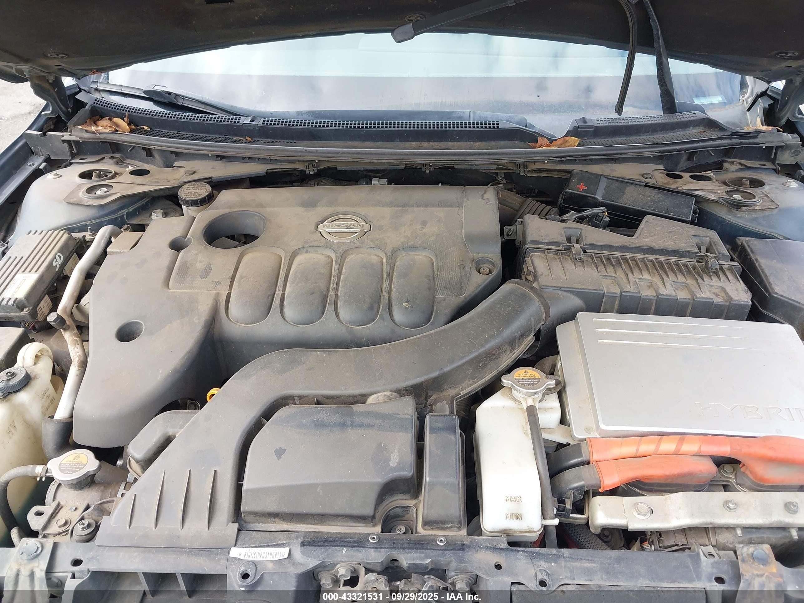 2011 Nissan Altima Hybrid   Серый vin: 1N4CL2AP7BC119988