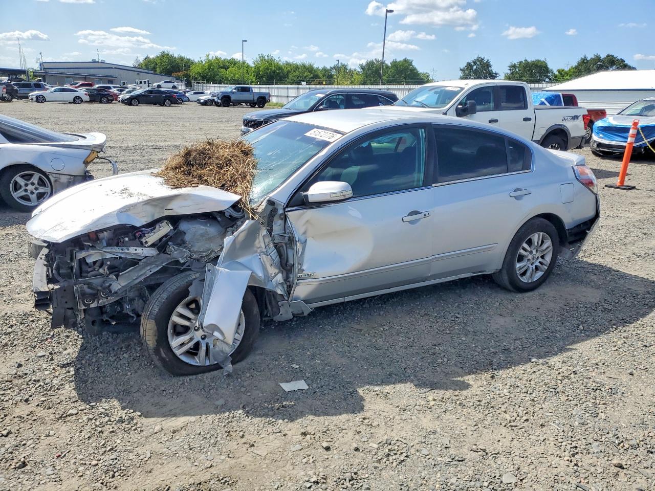 2010 Nissan Altima Hybrid Gray vin: 1N4CL2AP8AC158829