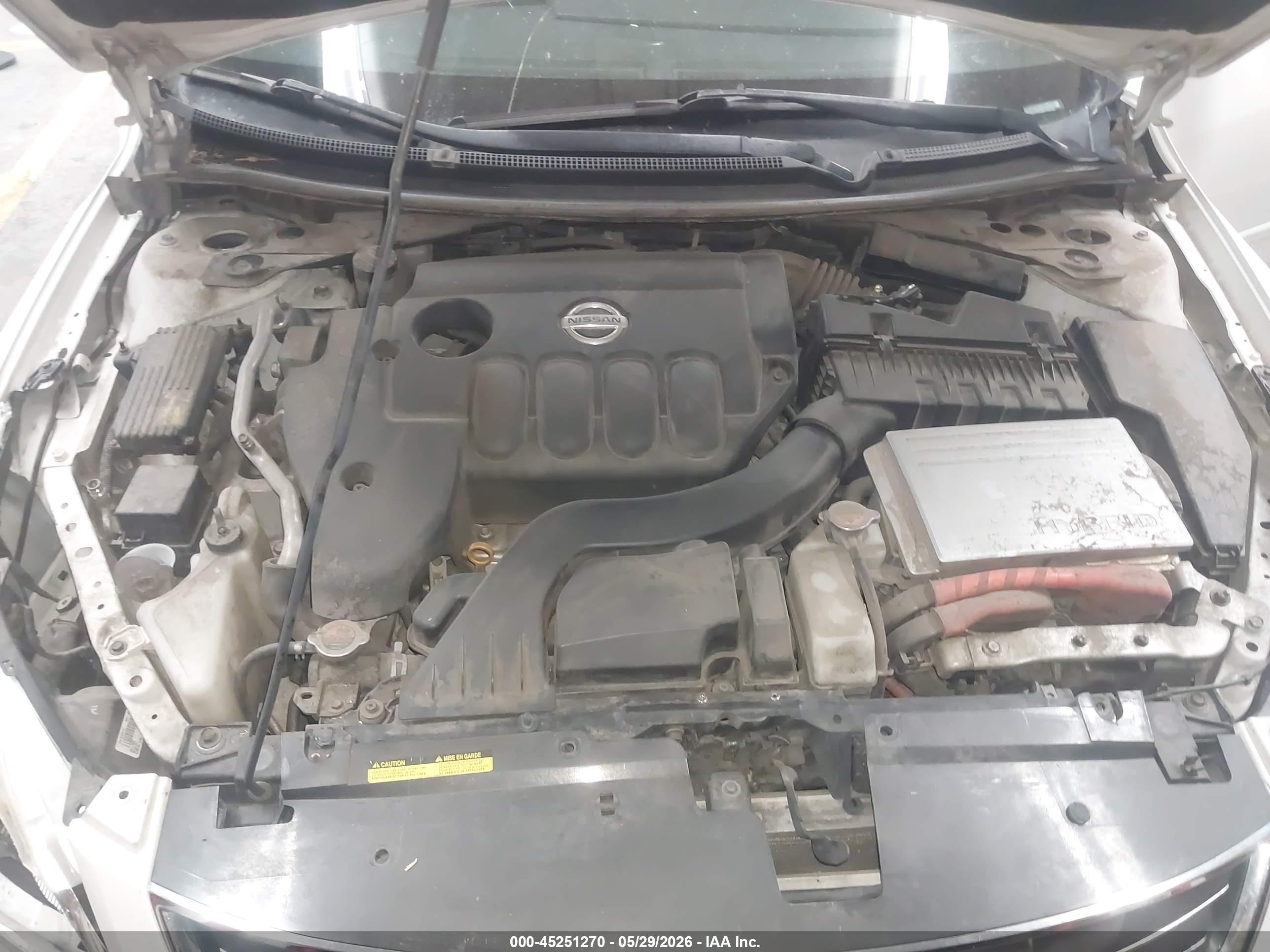 2011 Nissan Altima Hybrid   Белый vin: 1N4CL2AP8BC154149