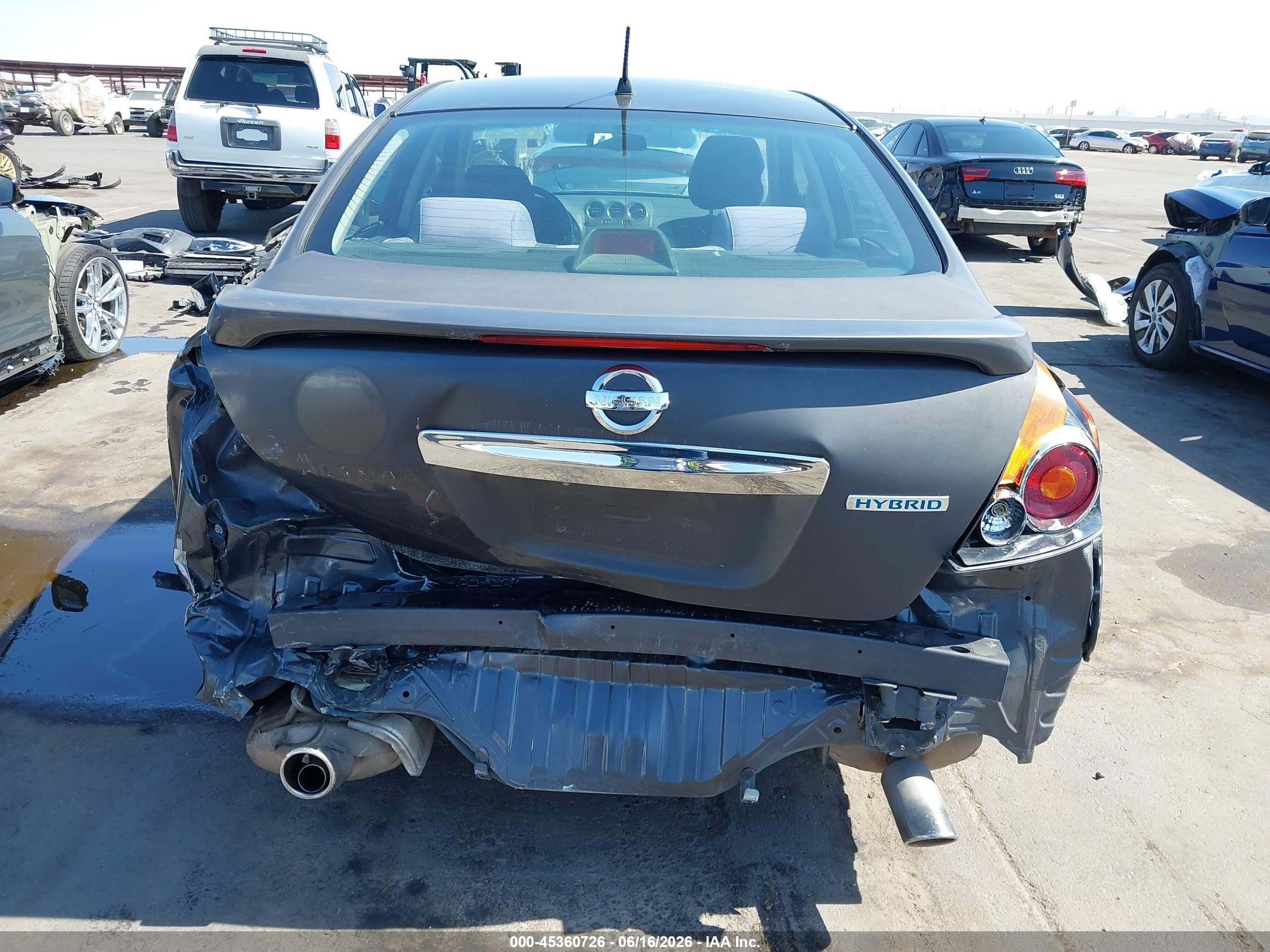 2010 Nissan Altima Hybrid   Maroon vin: 1N4CL2AP9AC132045