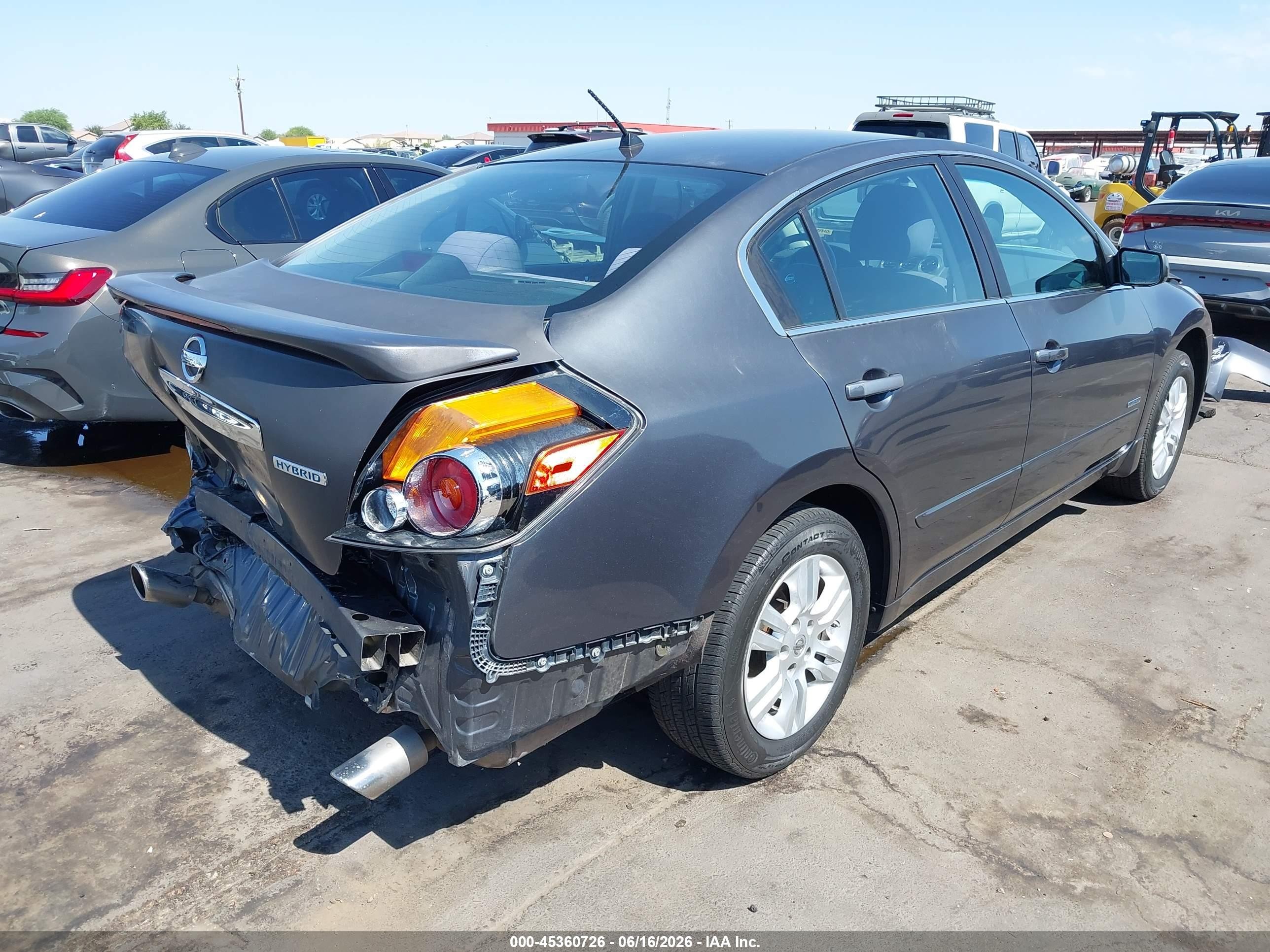 2010 Nissan Altima Hybrid   Maroon vin: 1N4CL2AP9AC132045