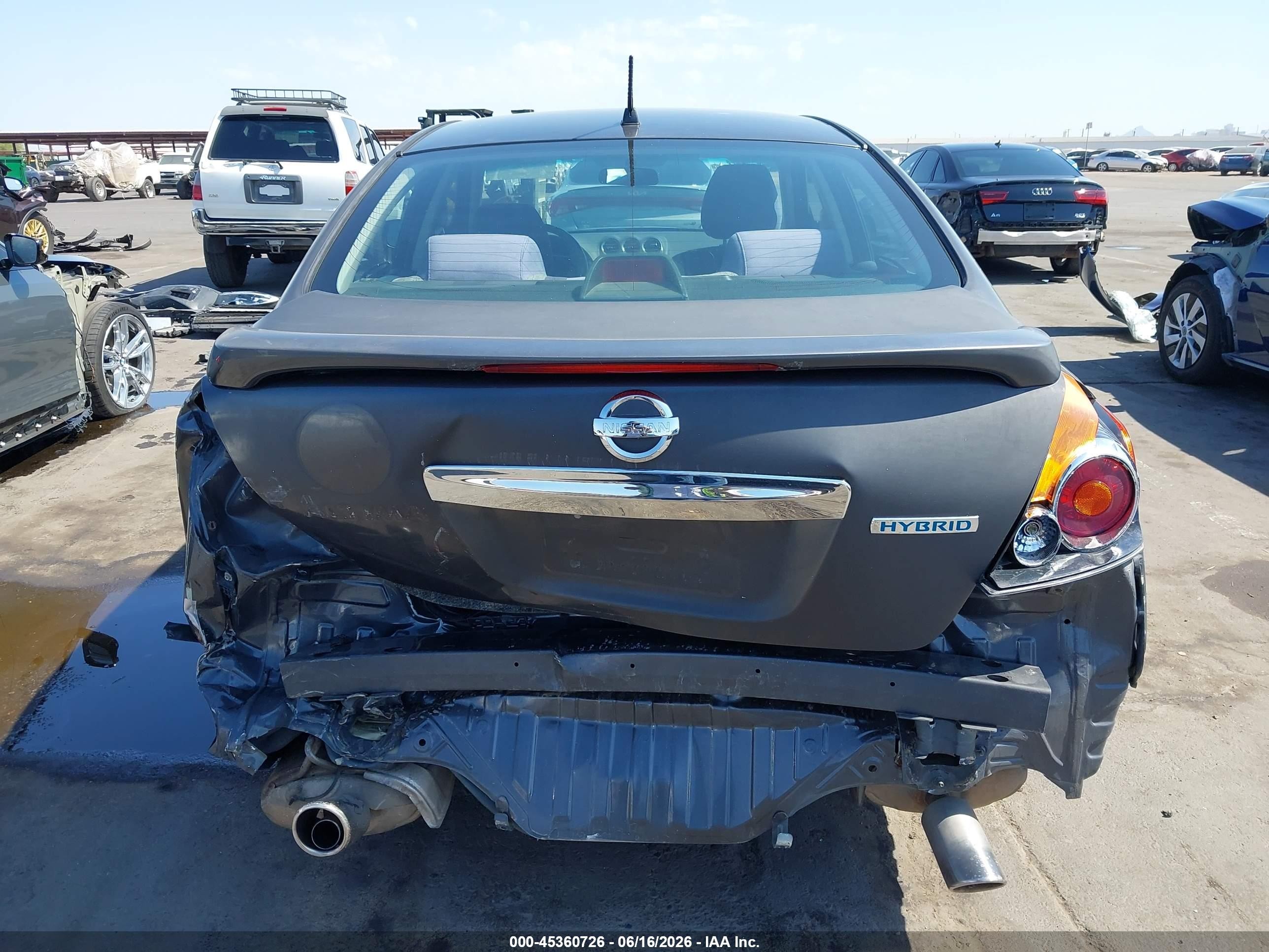 2010 Nissan Altima Hybrid   Maroon vin: 1N4CL2AP9AC132045