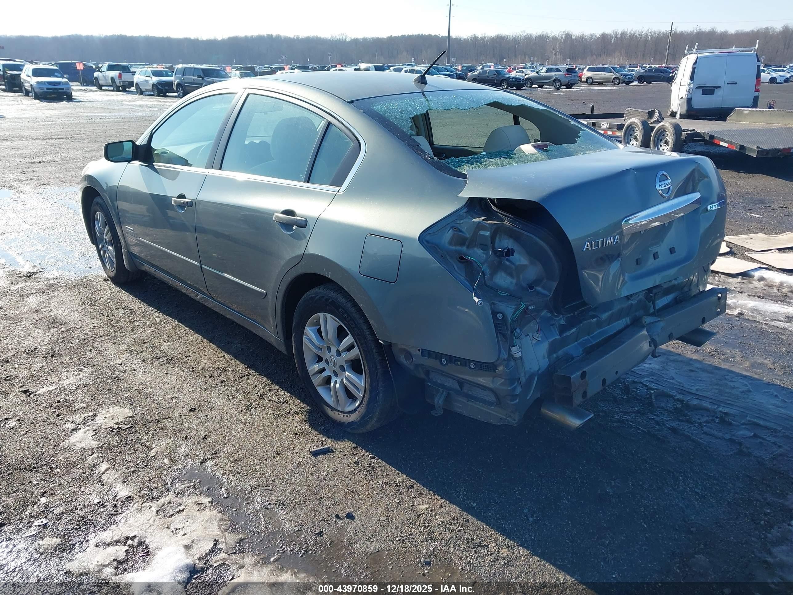 2011 Nissan Altima Hybrid   Gray vin: 1N4CL2AP9BC100326