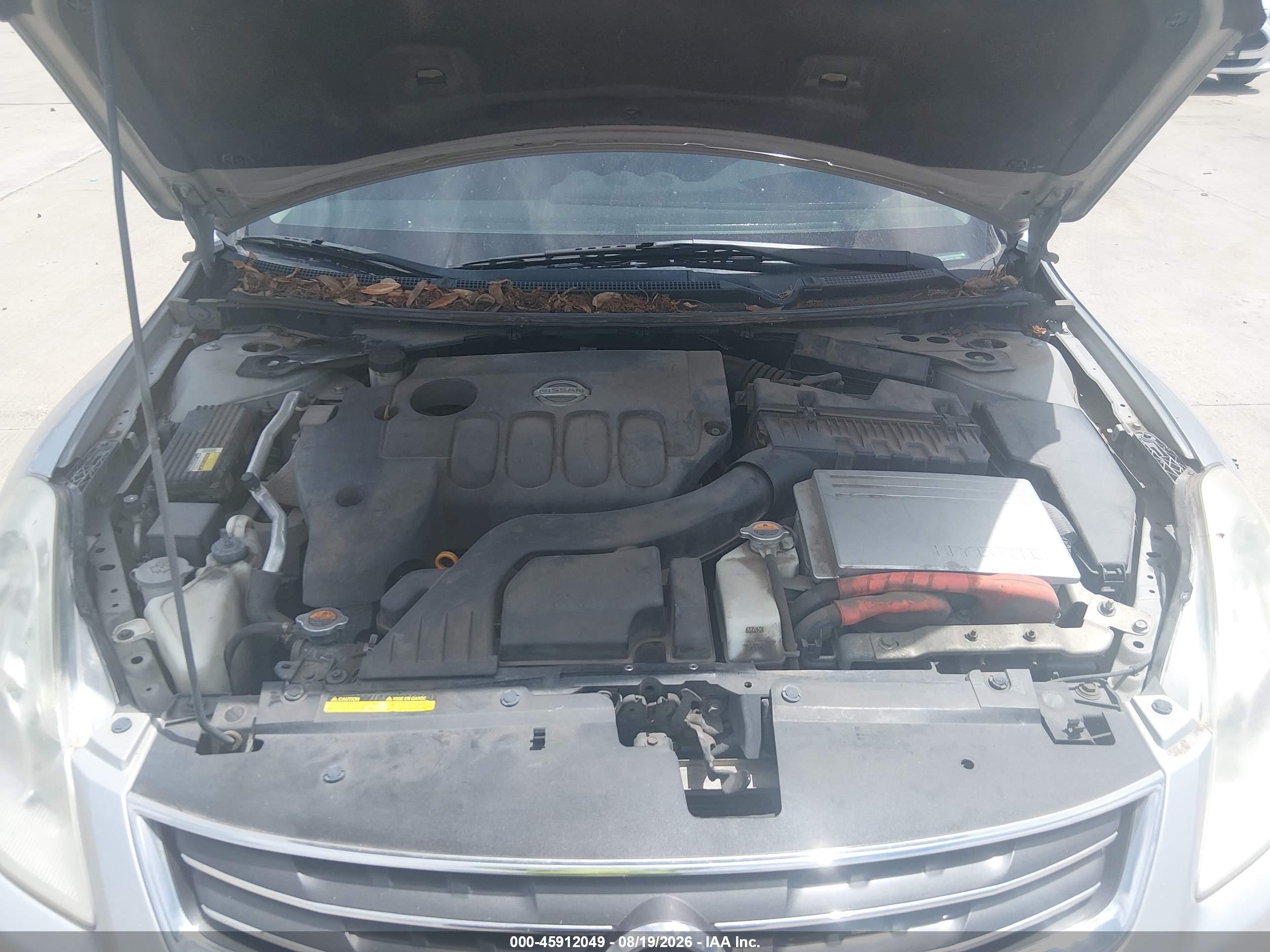 2010 Nissan Altima Hybrid Silver vin: 1N4CL2APXAC116369