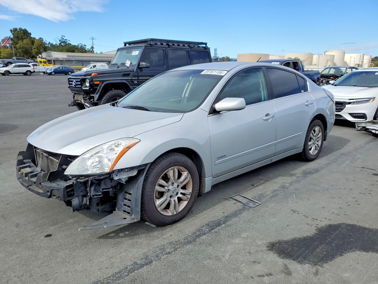 2011 Nissan Altima Hybrid Silver vin: 1N4CL2APXBC115739