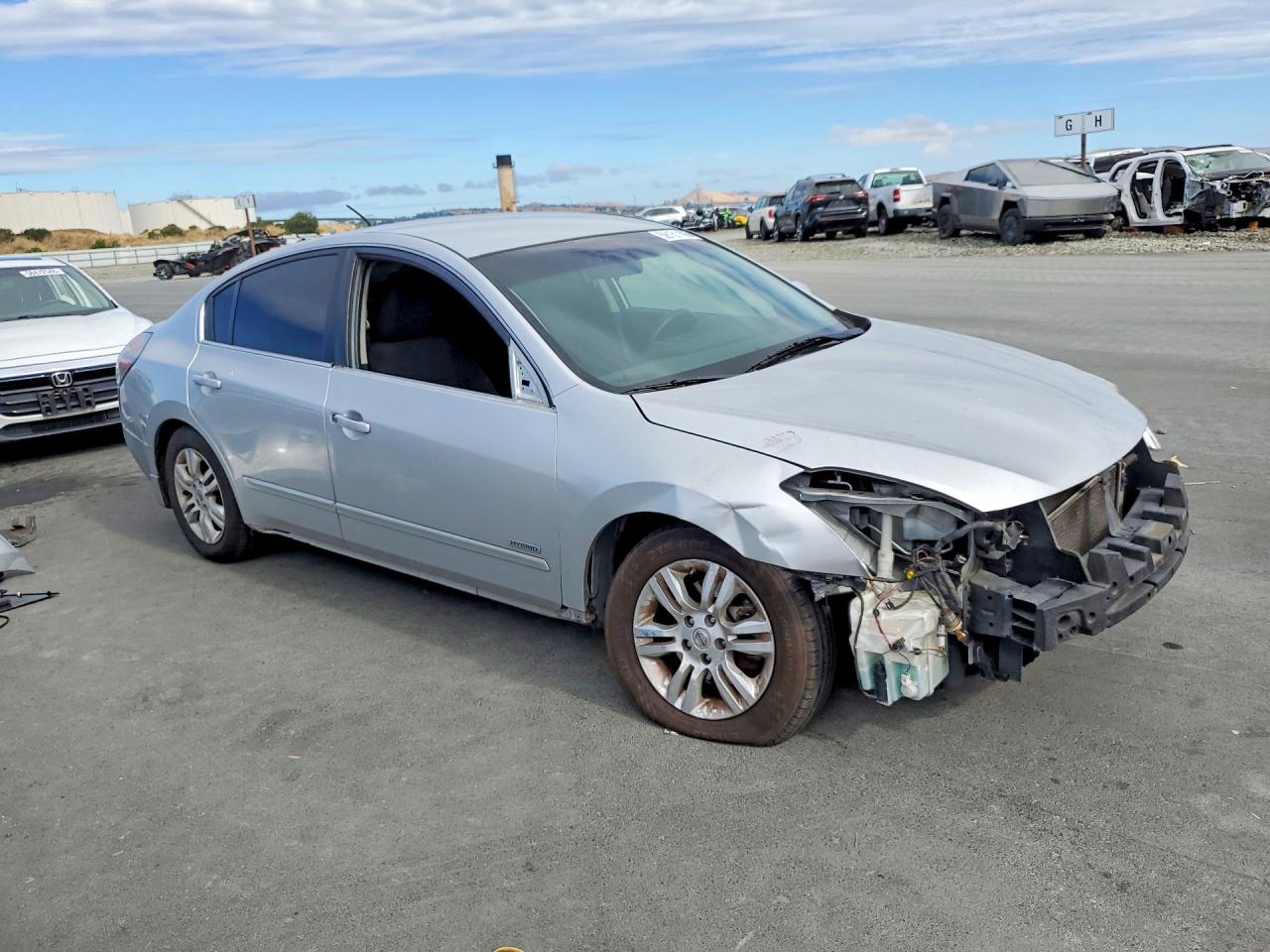 2011 Nissan Altima Hybrid Silver vin: 1N4CL2APXBC115739