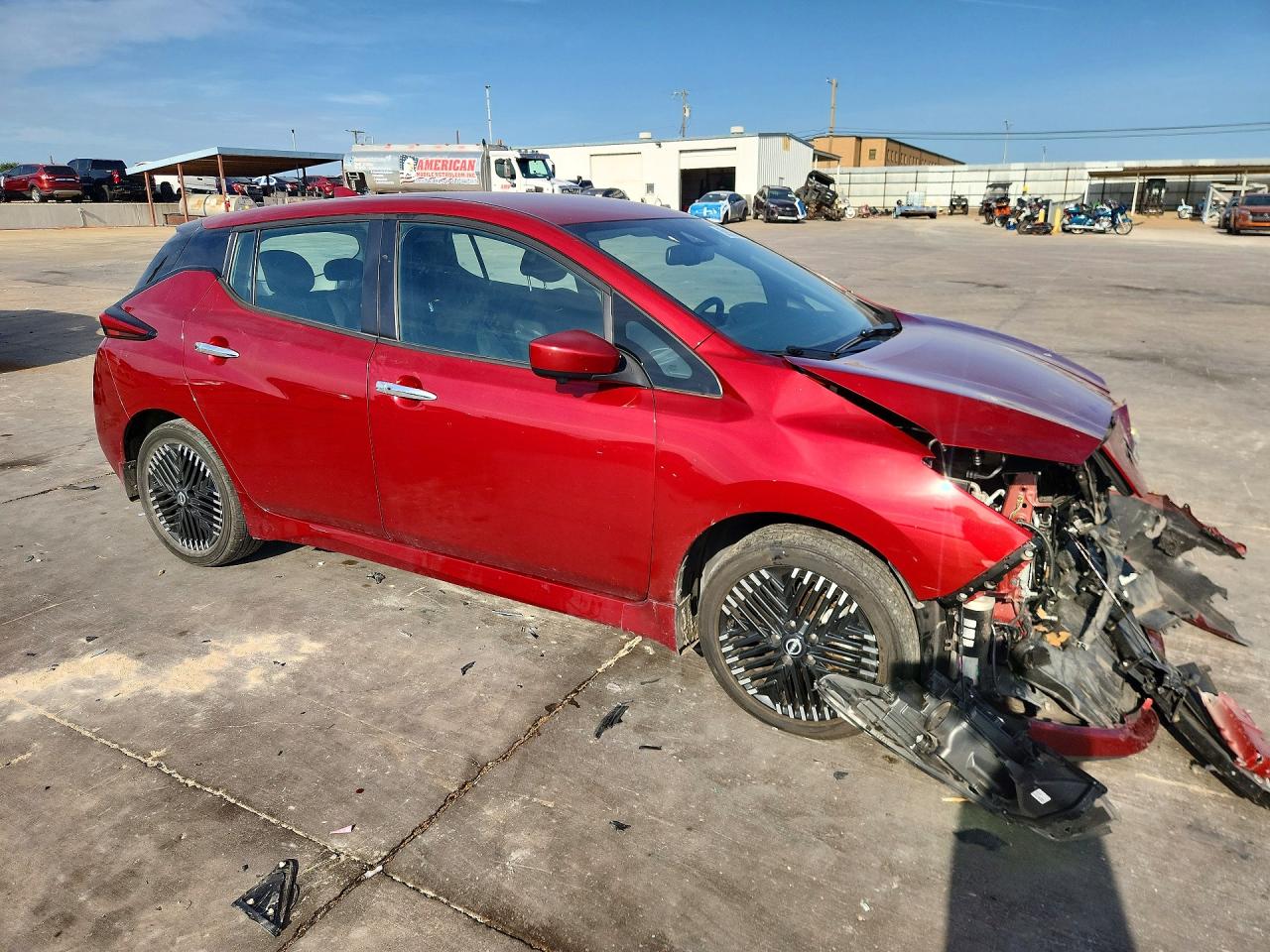 2023 Nissan Leaf Sv Plus Red vin: 1N4CZ1CV2PC557619