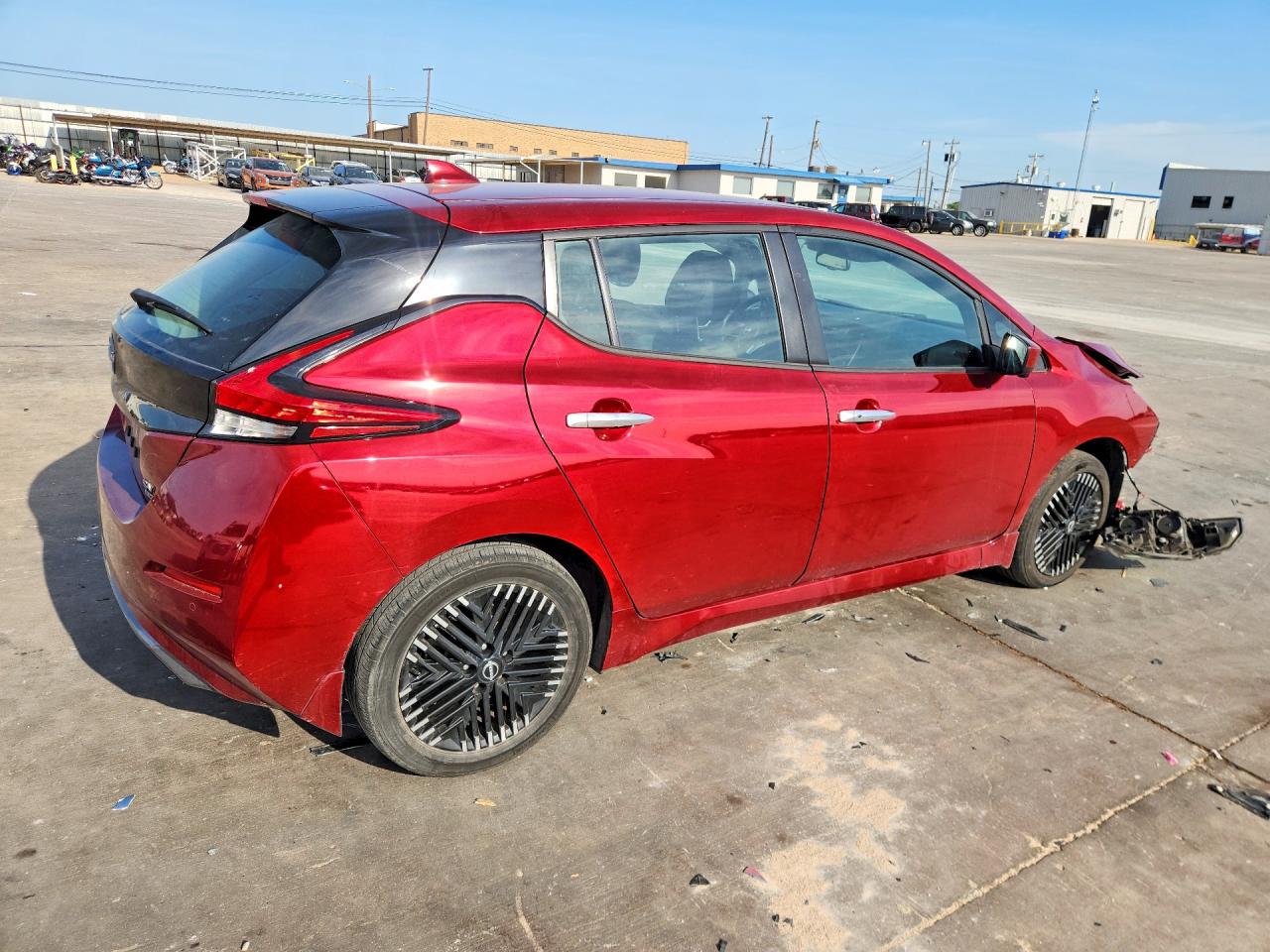 2023 Nissan Leaf Sv Plus Red vin: 1N4CZ1CV2PC557619