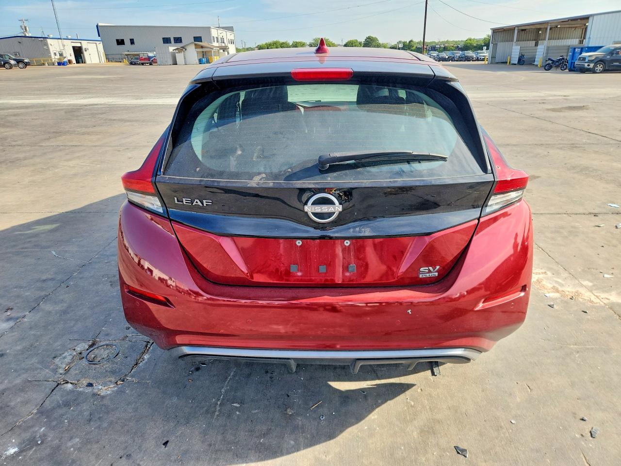 2023 Nissan Leaf Sv Plus Red vin: 1N4CZ1CV2PC557619