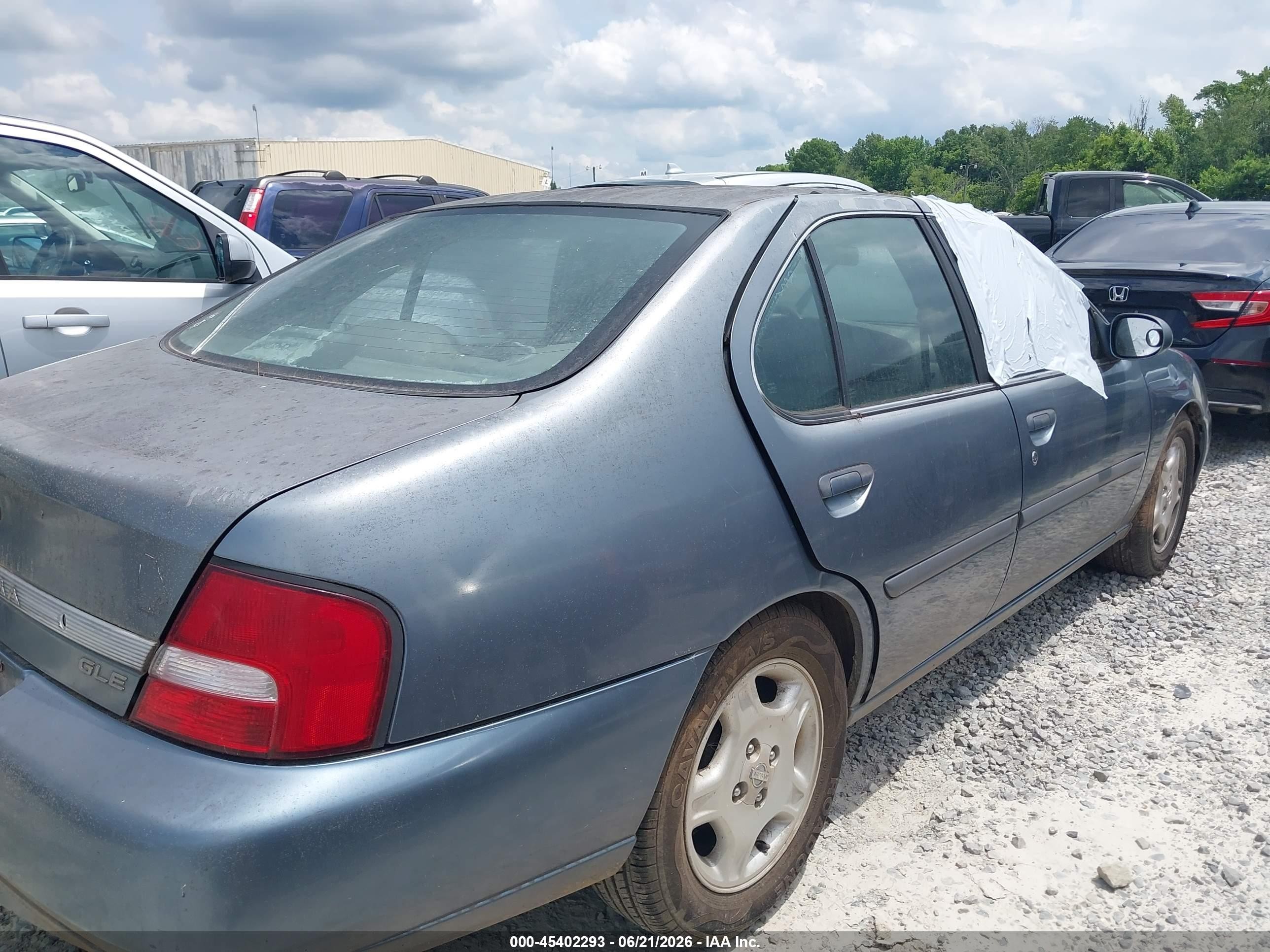 2000 Nissan Altima Gle/gxe/se Turquoise vin: 1N4DL01A1YC148805