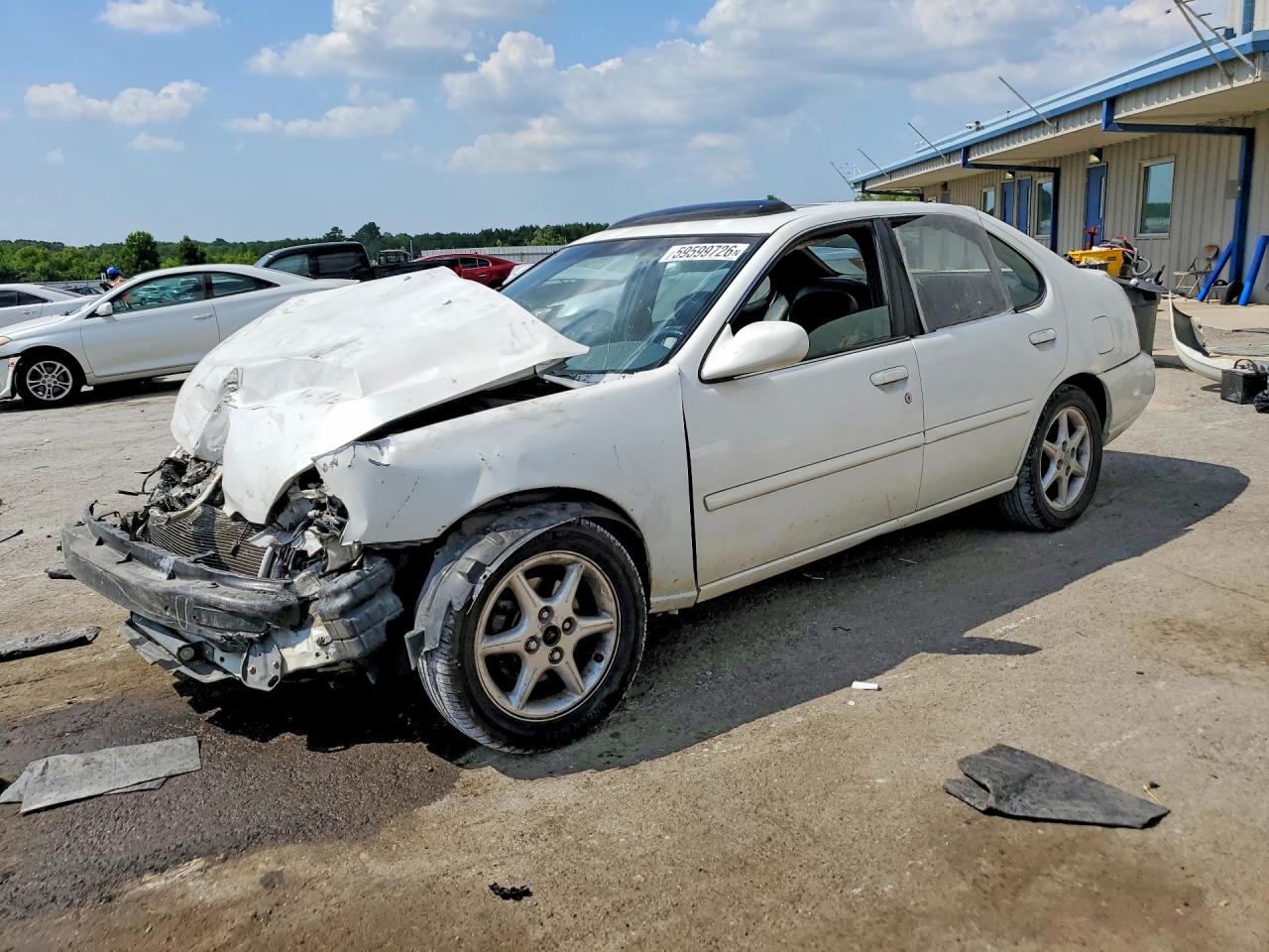 2001 Nissan Altima Xe White vin: 1N4DL01D01C206340