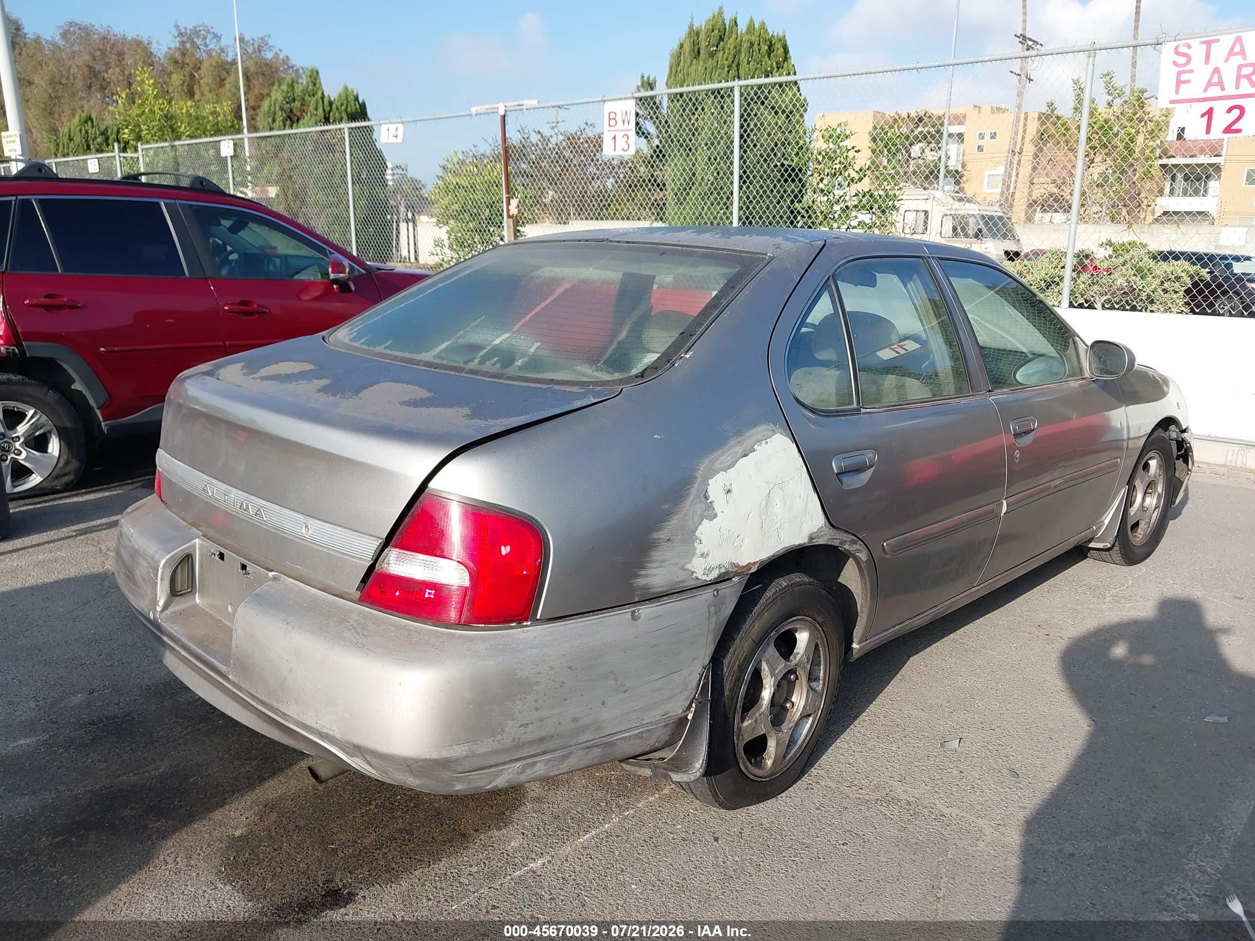 2000 Nissan Altima Gle/gxe/se/xe Champagne vin: 1N4DL01D0YC117748