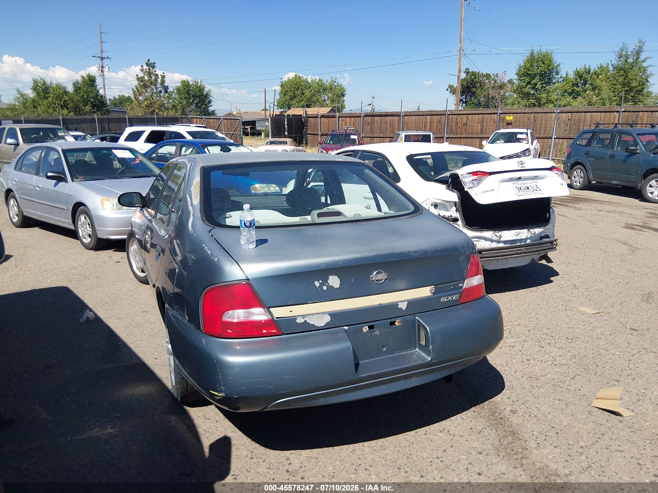 2001 Nissan Altima Gxe Gray vin: 1N4DL01D11C151171