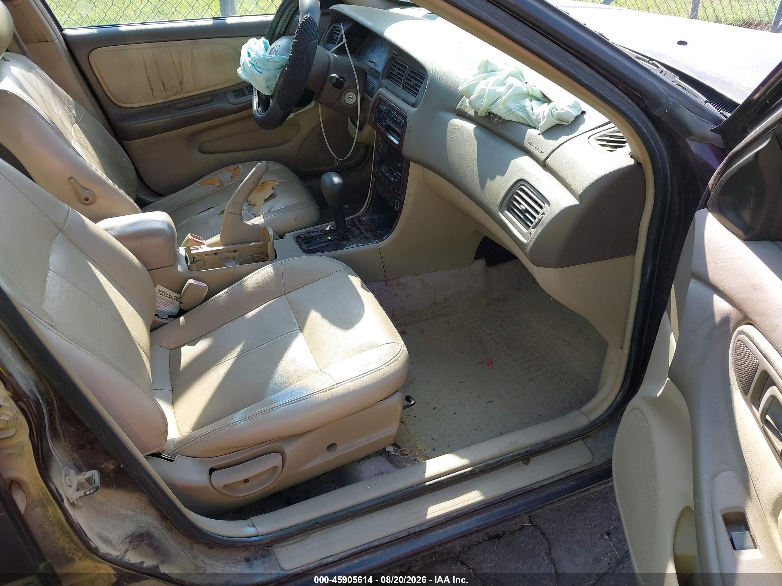 1999 Nissan Altima Gle/gxe/se/se-l/xe Blue vin: 1N4DL01D1XC240604