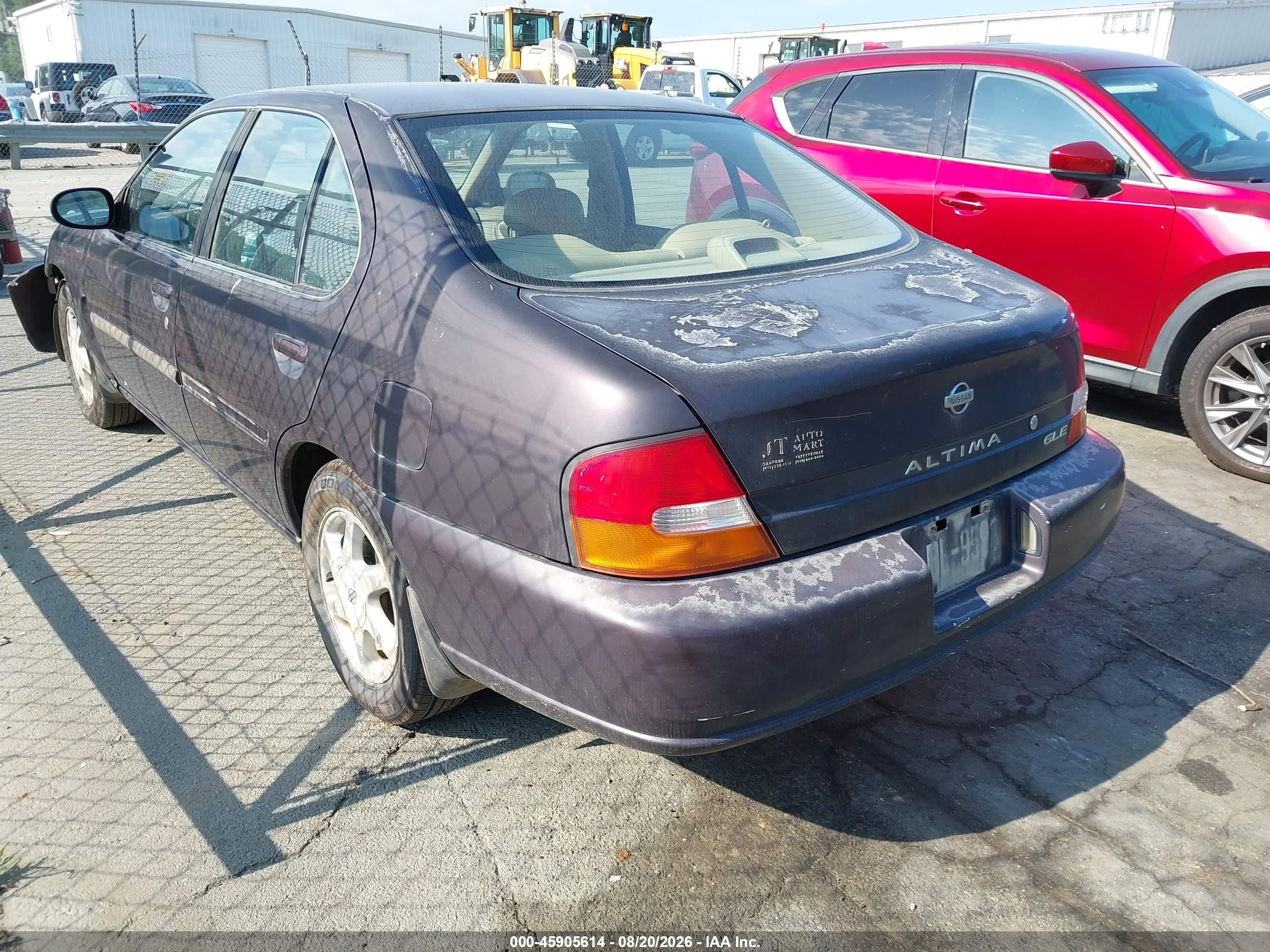 1999 Nissan Altima Gle/gxe/se/se-l/xe Blue vin: 1N4DL01D1XC240604