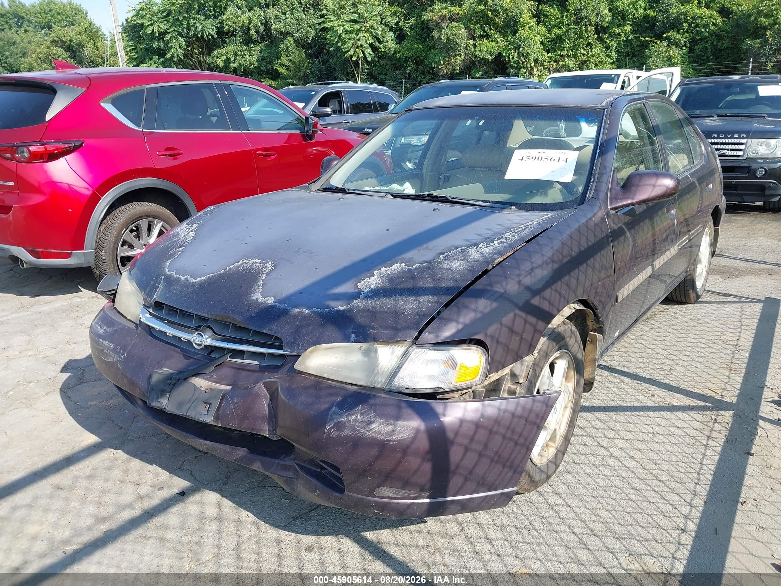 1999 Nissan Altima Gle/gxe/se/se-l/xe Blue vin: 1N4DL01D1XC240604
