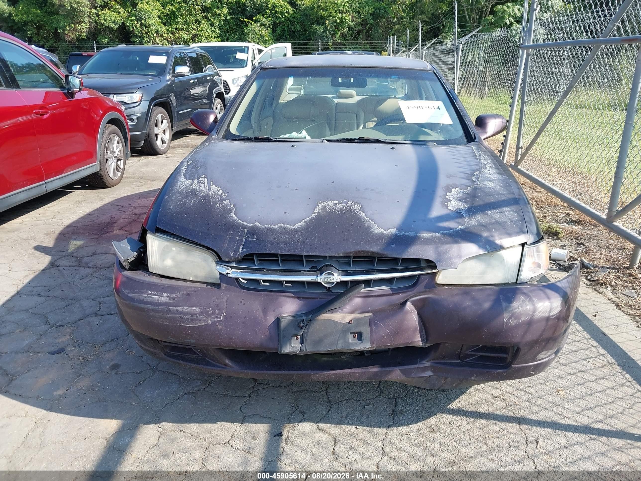 1999 Nissan Altima Gle/gxe/se/se-l/xe Blue vin: 1N4DL01D1XC240604