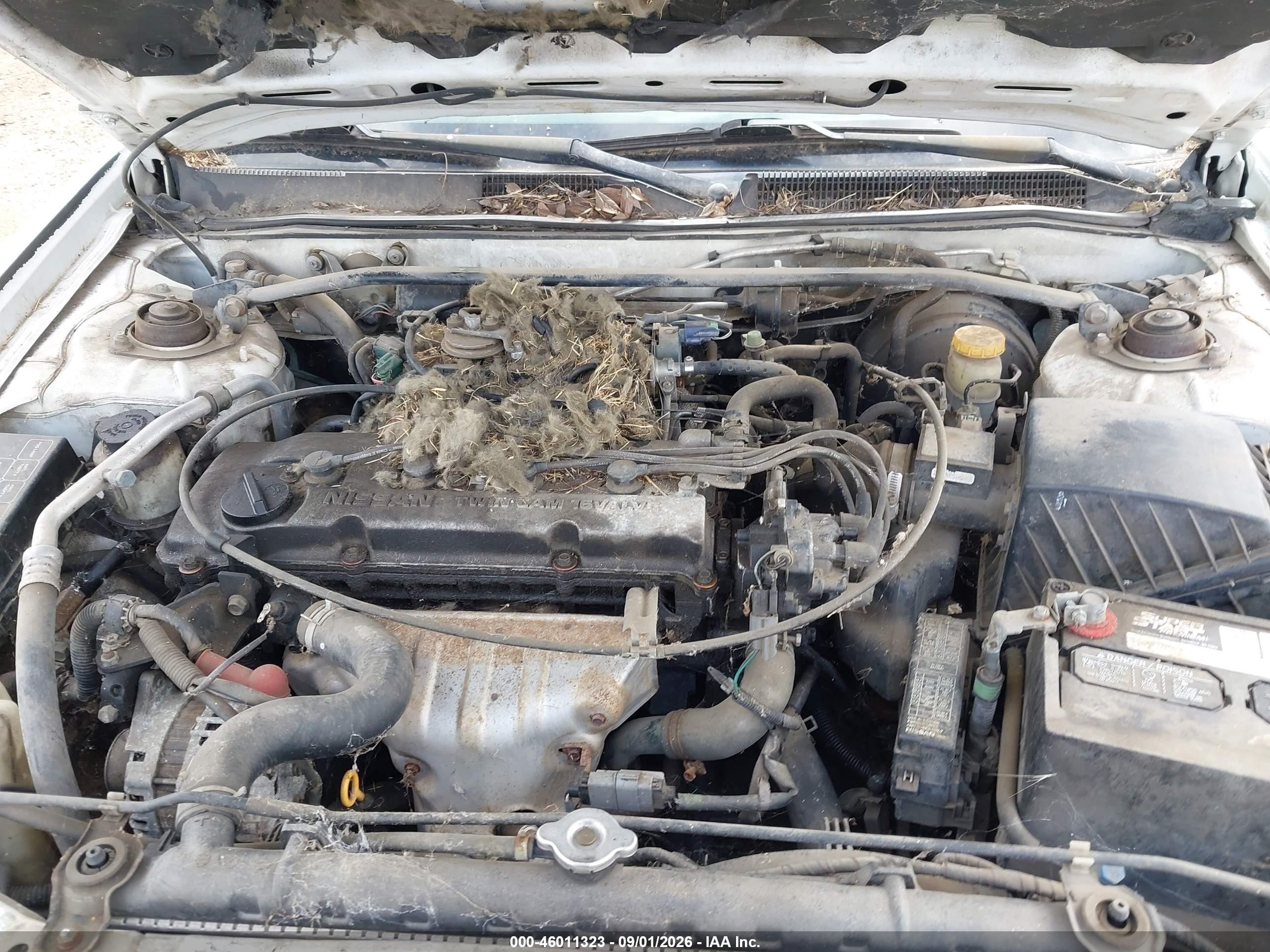 2000 Nissan Altima Gle/gxe/se/xe White vin: 1N4DL01D1YC109027