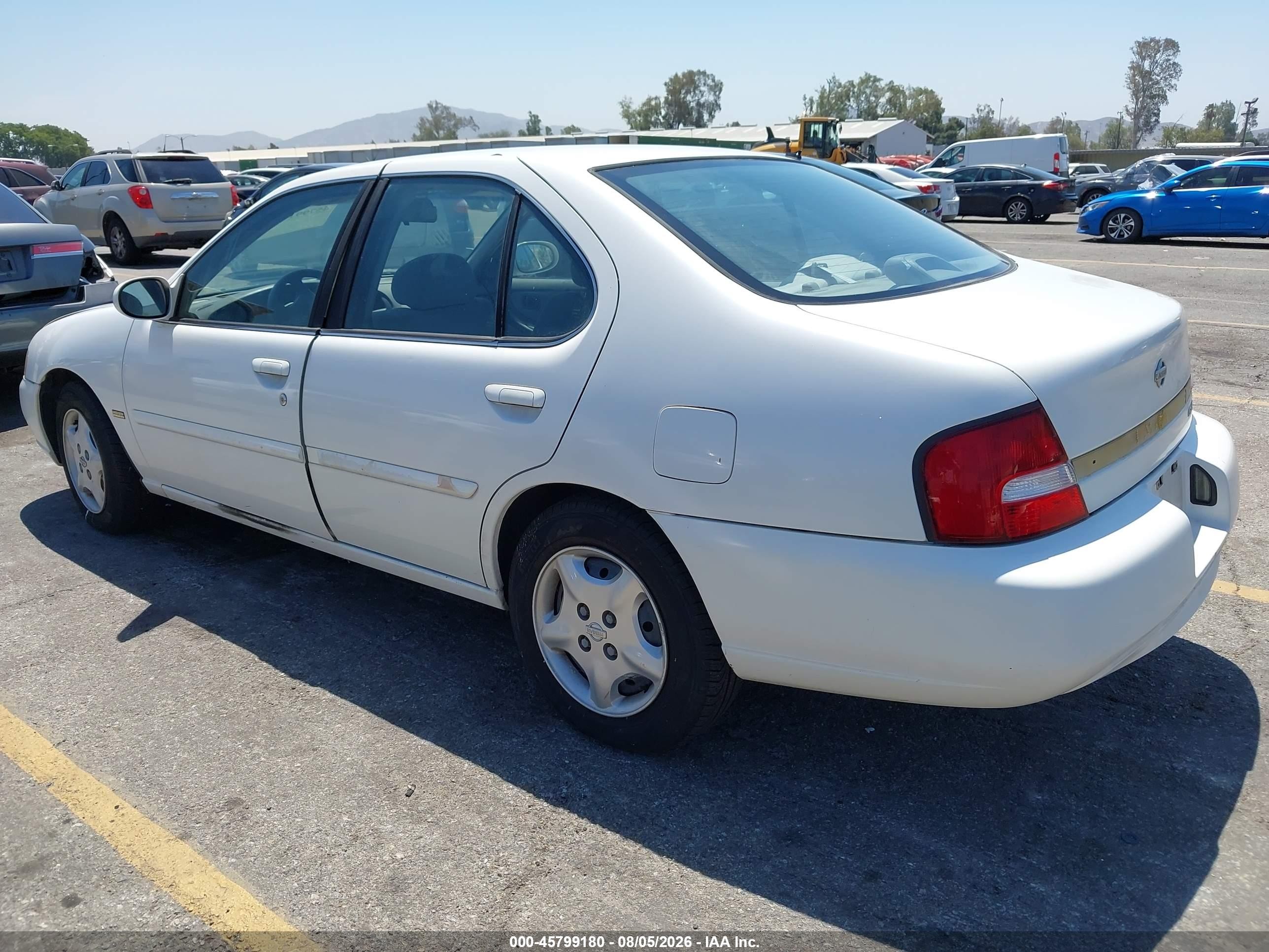 2001 Nissan Altima Gxe White vin: 1N4DL01D21C232583