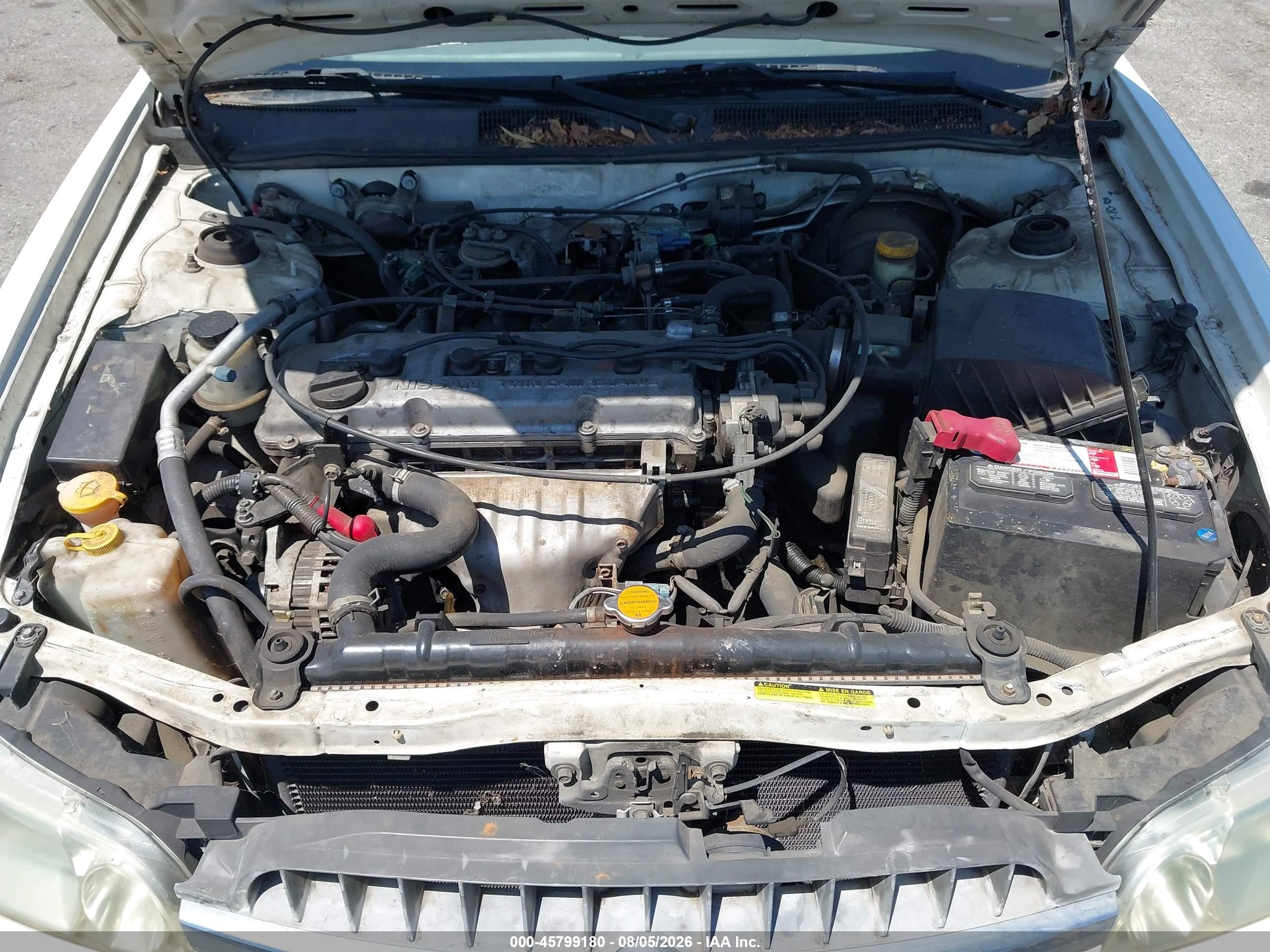 2001 Nissan Altima Gxe White vin: 1N4DL01D21C232583
