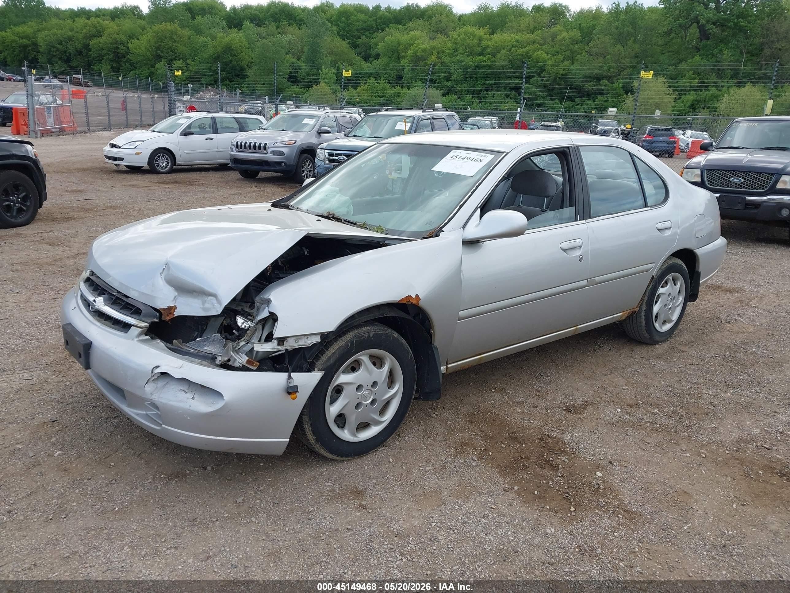 1999 Nissan Altima Gle/gxe/se/se-l/xe Silver vin: 1N4DL01D2XC216764