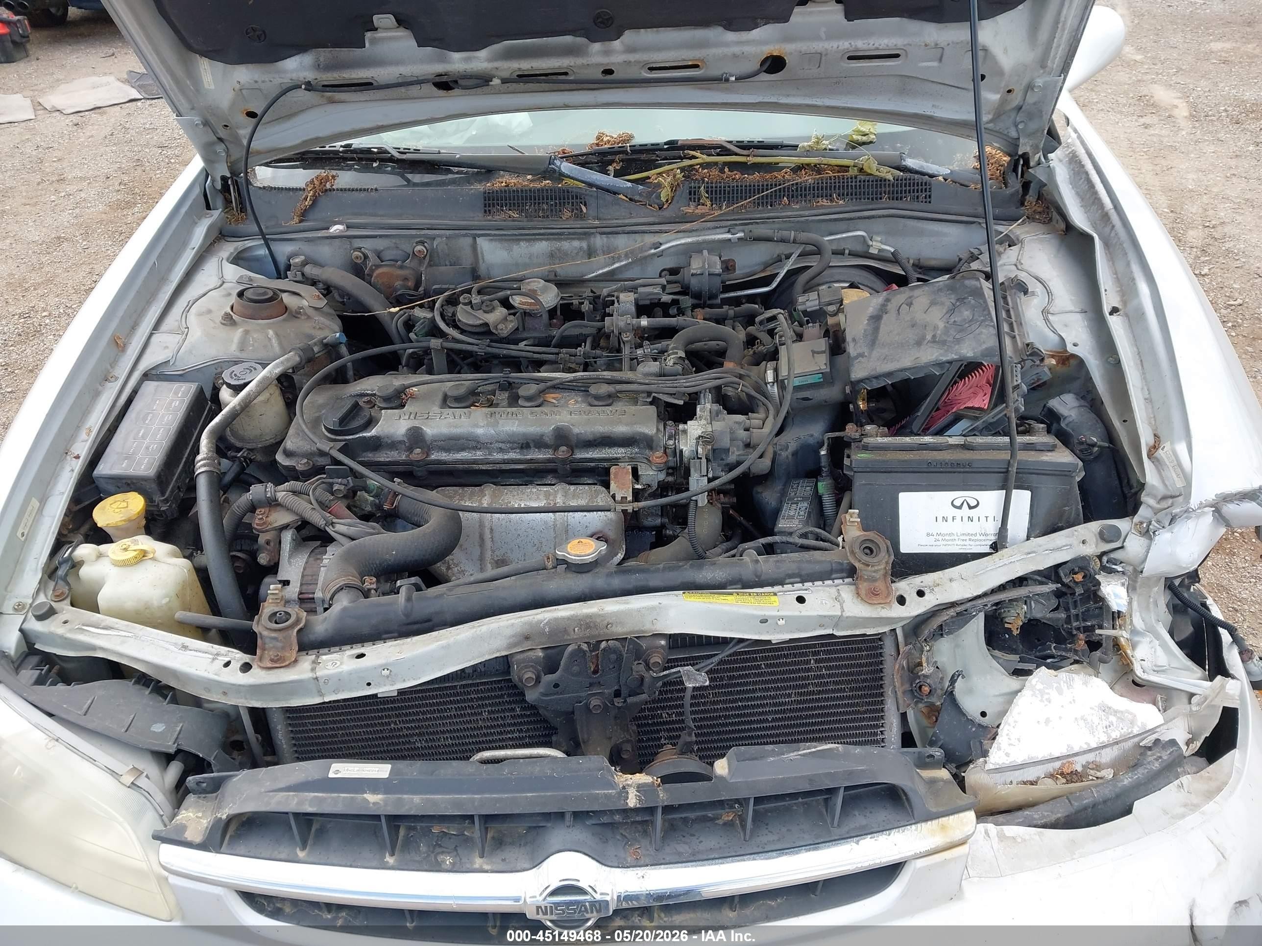 1999 Nissan Altima Gle/gxe/se/se-l/xe Silver vin: 1N4DL01D2XC216764