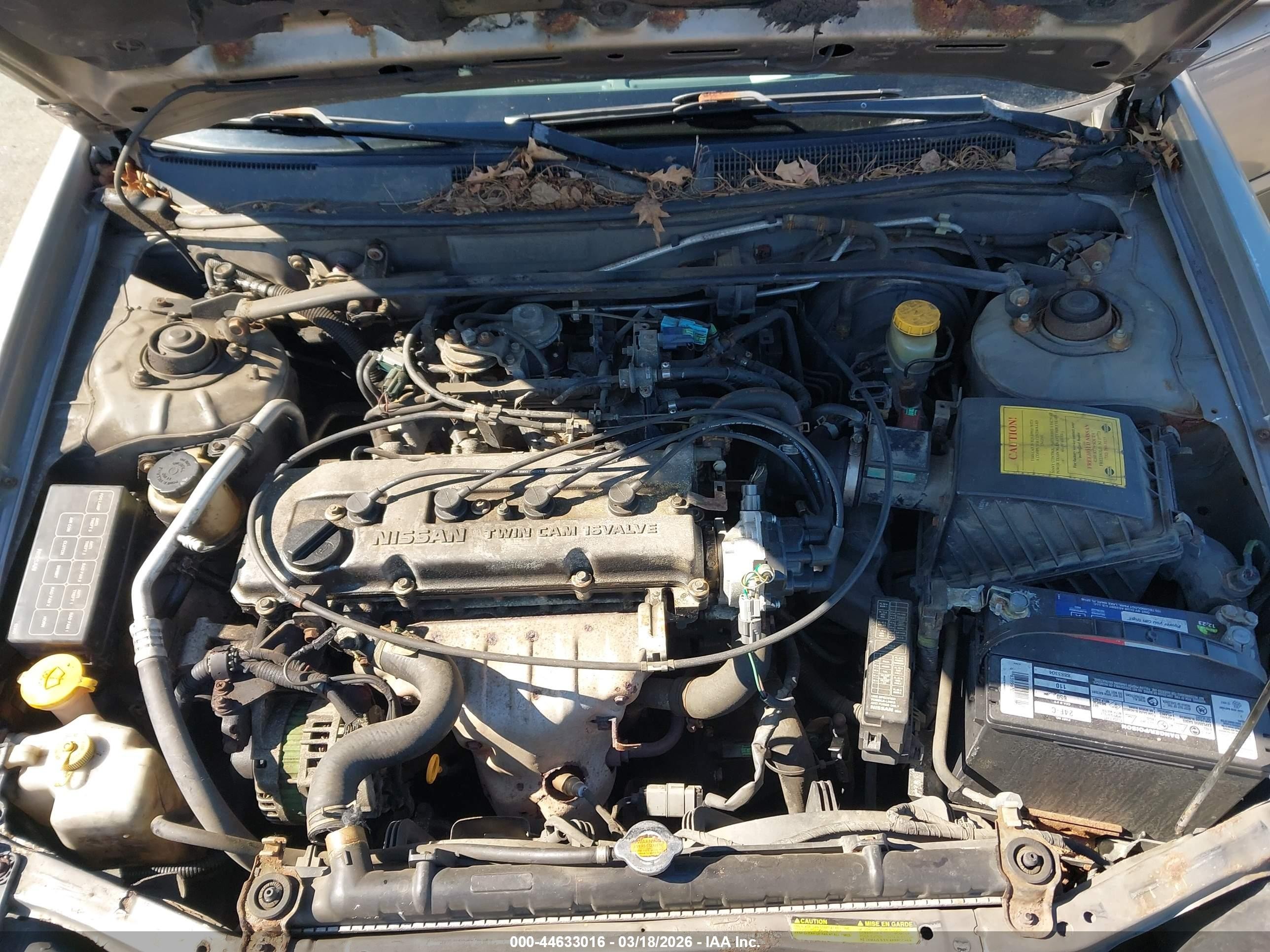 2000 Nissan Altima Gle/gxe/se/xe Silver vin: 1N4DL01D2YC193620