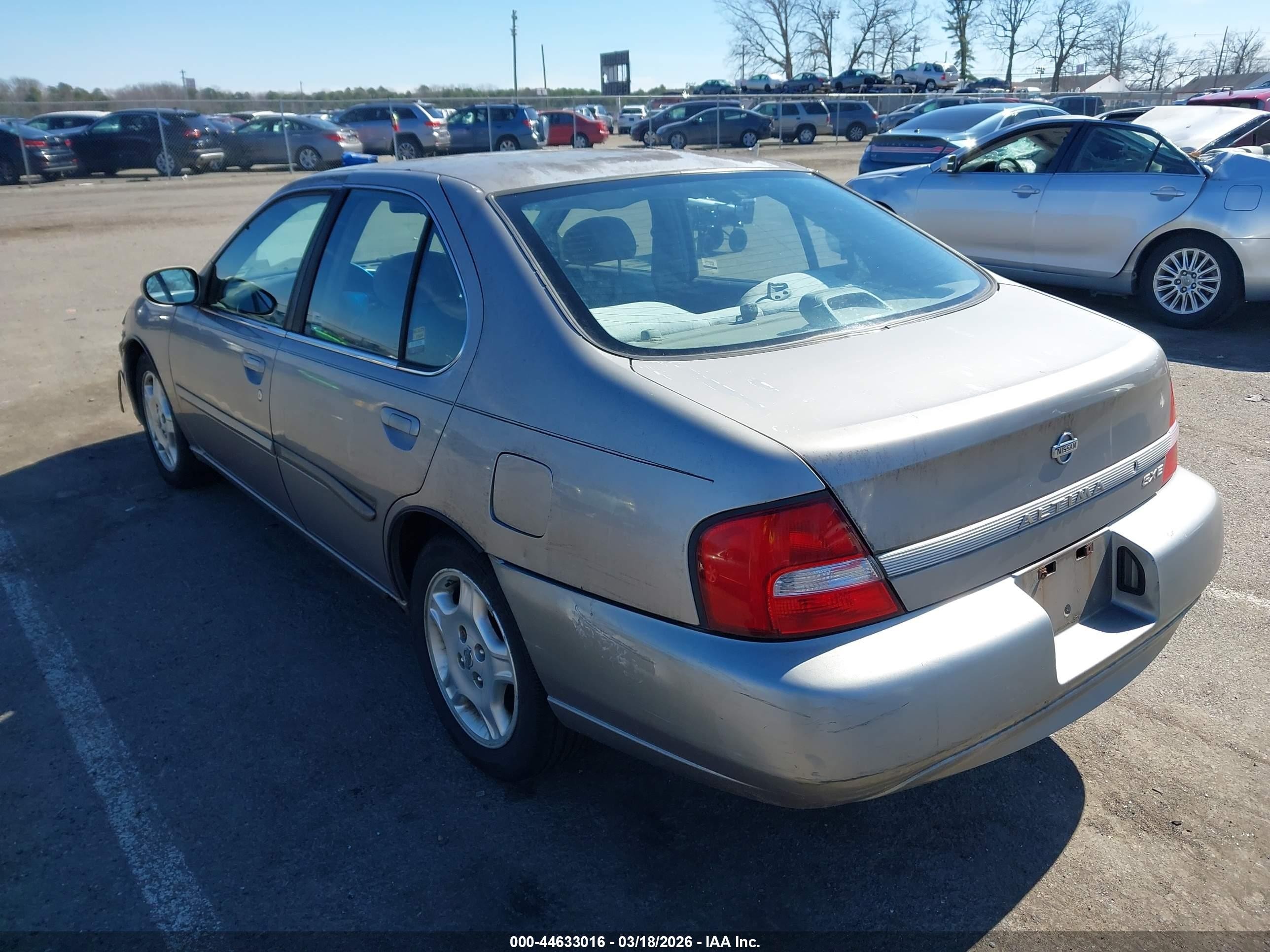 2000 Nissan Altima Gle/gxe/se/xe Silver vin: 1N4DL01D2YC193620