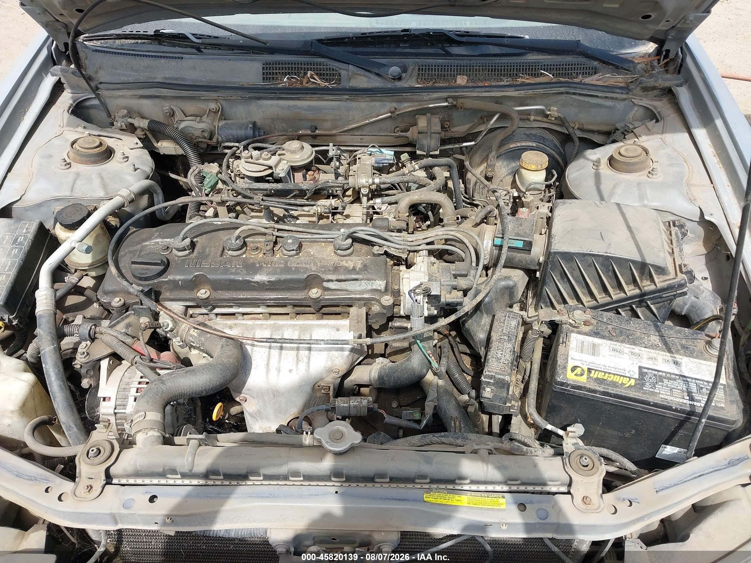 2000 Nissan Altima Gle/gxe/se/xe Silver vin: 1N4DL01D2YC246977