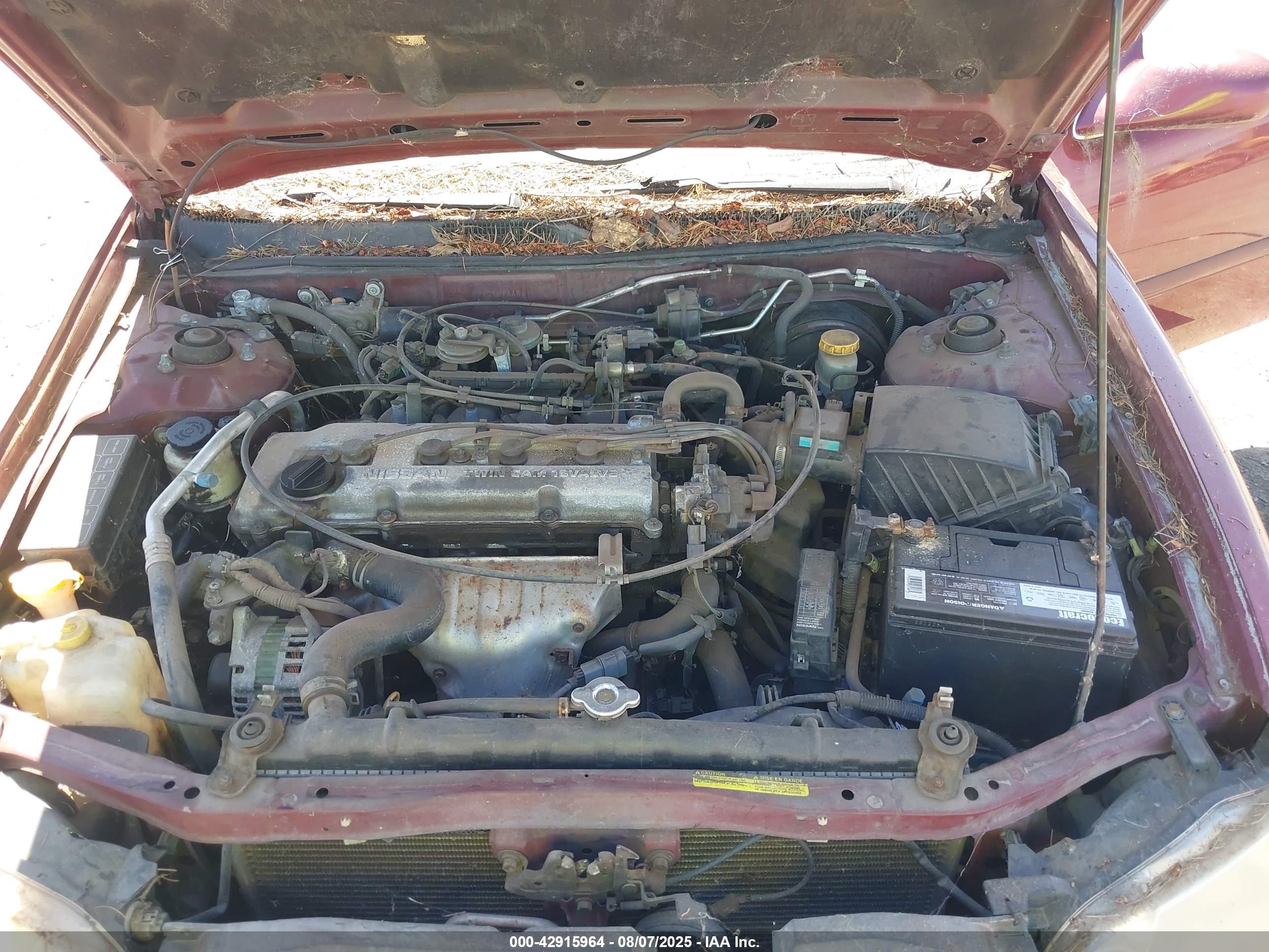 2001 Nissan Altima Gxe Red vin: 1N4DL01D31C151446