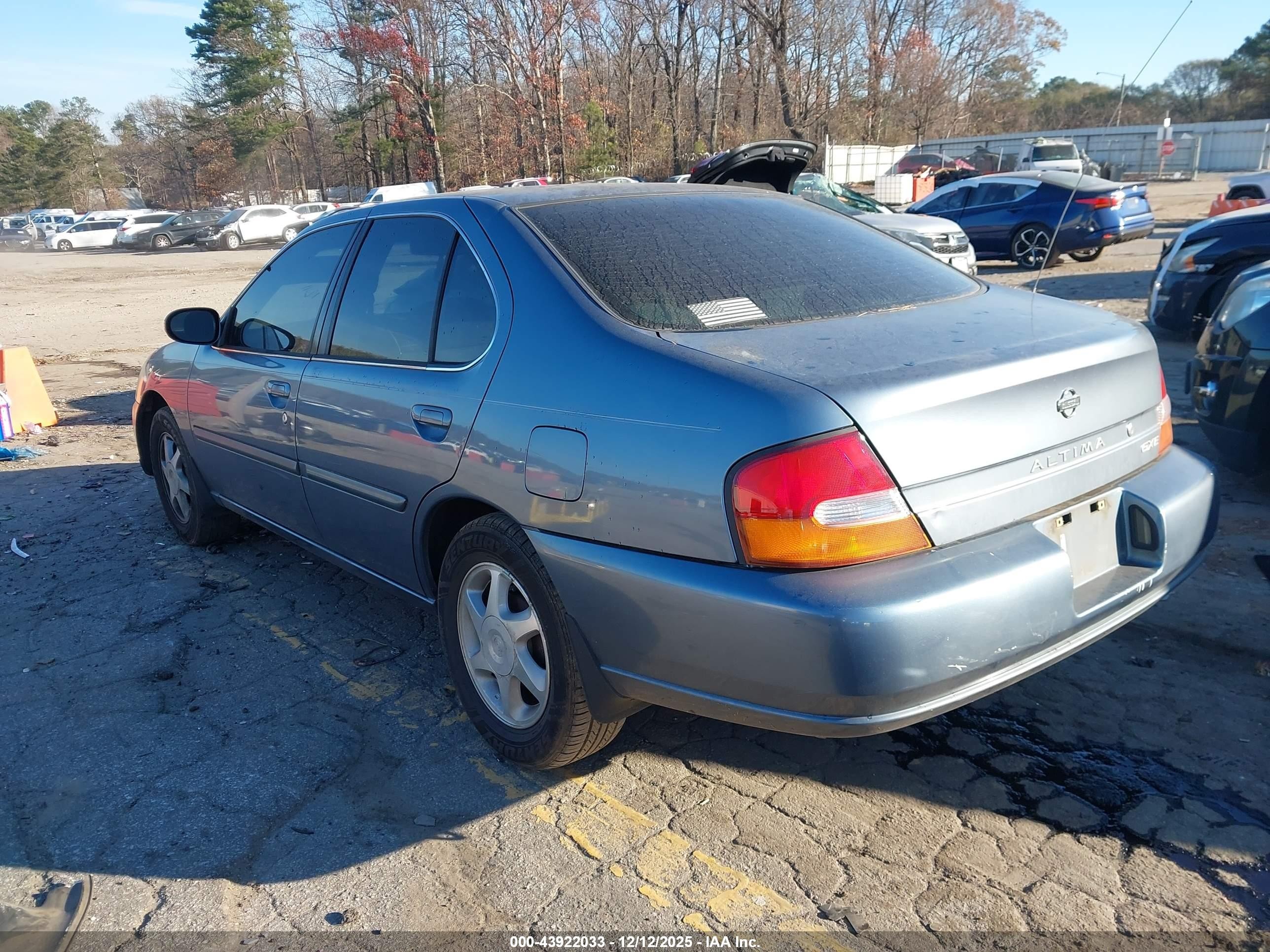 1999 Nissan Altima Gle/gxe/se/se-l/xe Teal vin: 1N4DL01D4XC133854
