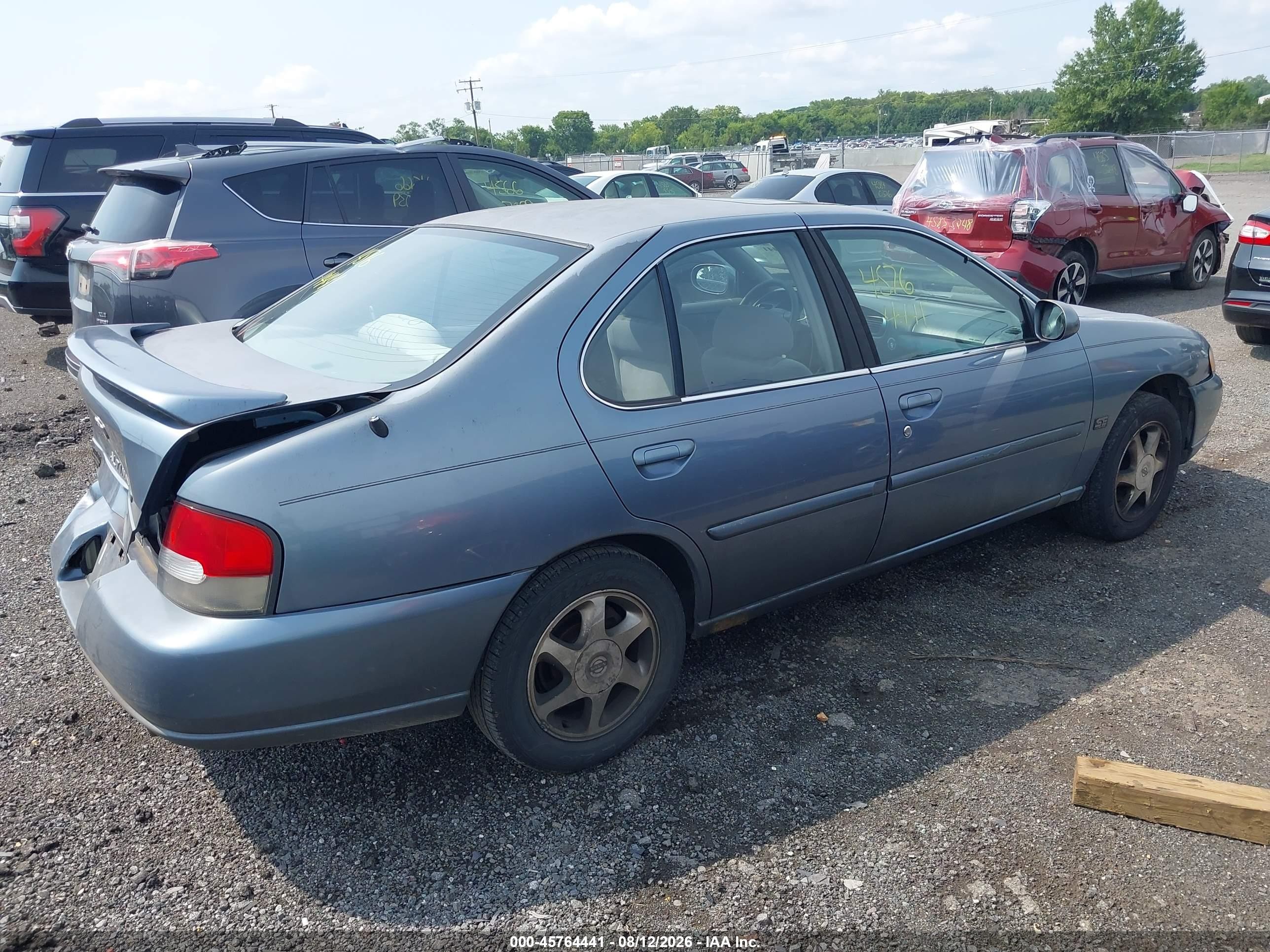 1999 Nissan Altima Gle/gxe/se/se-l/xe Light Blue vin: 1N4DL01D4XC269496