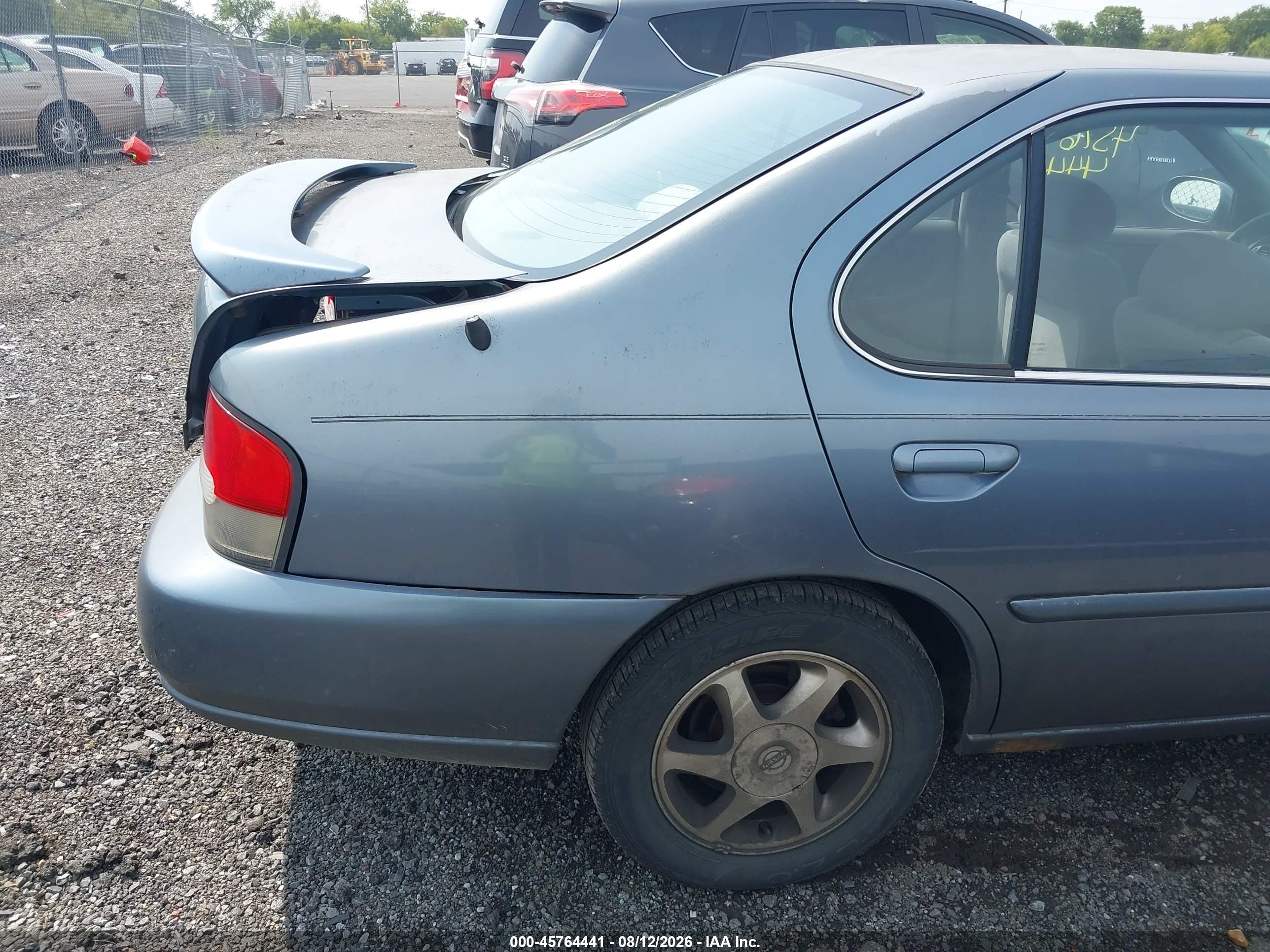 1999 Nissan Altima Gle/gxe/se/se-l/xe Light Blue vin: 1N4DL01D4XC269496