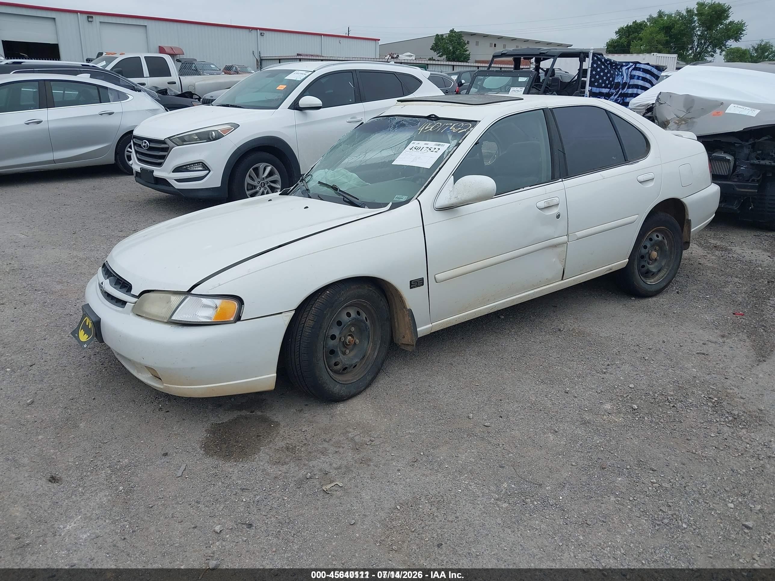 1999 Nissan Altima Gle/gxe/se/se-l/xe White vin: 1N4DL01D5XC246843