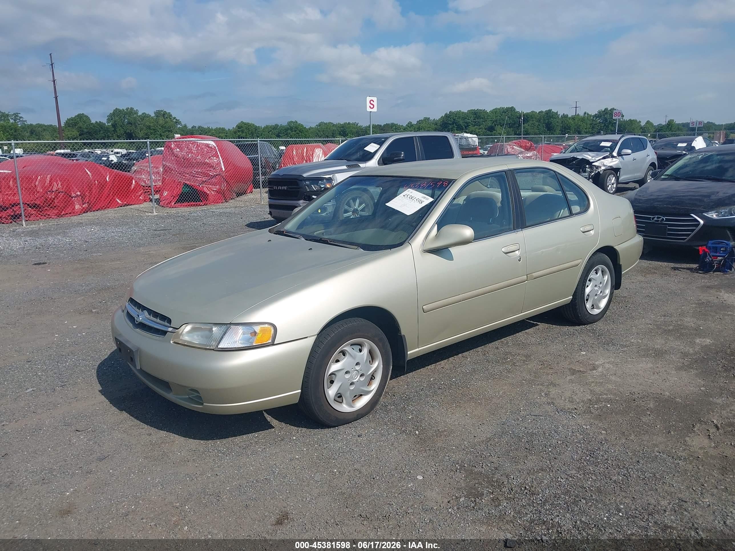 1999 Nissan Altima Gle/gxe/se/se-l/xe Gold vin: 1N4DL01D5XC248804